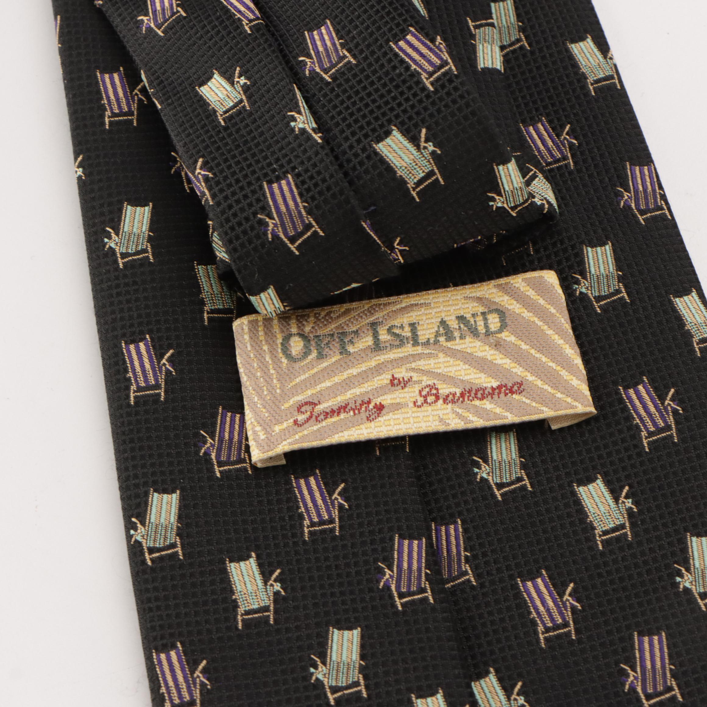 Men's Tommy Bahama Summer Themed Silk Neckties and Other Printed Neckties