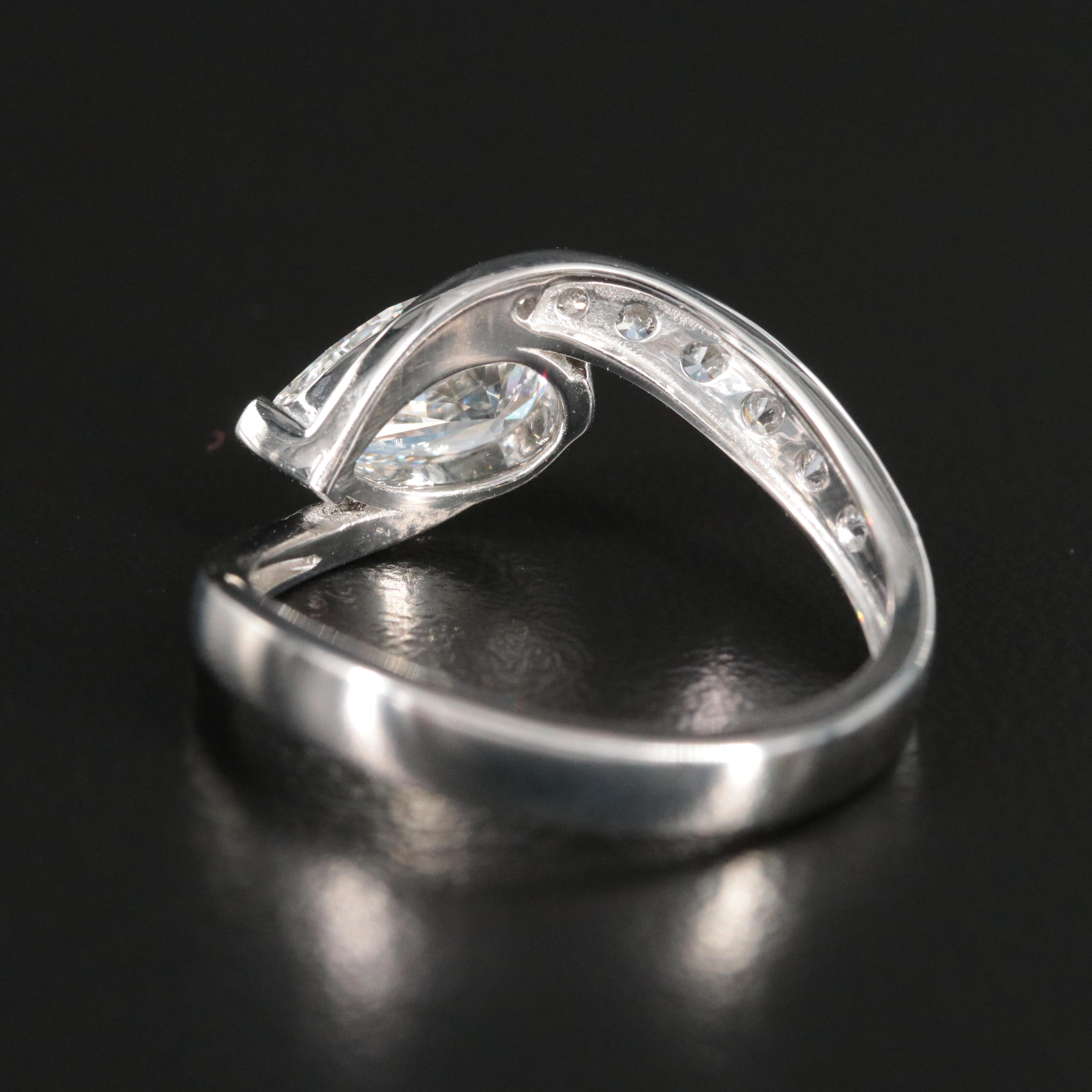Platinum 1.44 CTW Lab Grown Diamond Ring with IGI Report