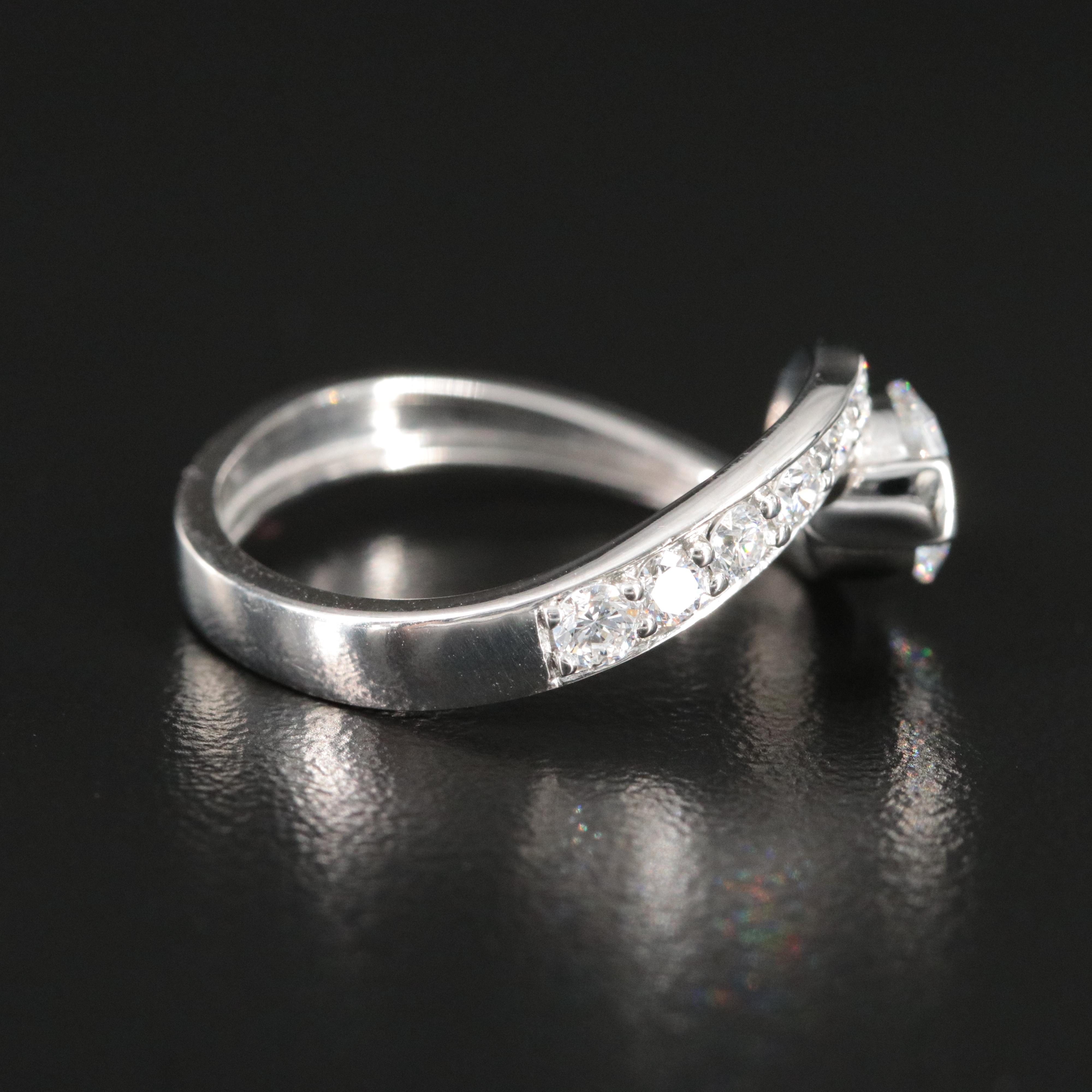 Platinum 1.44 CTW Lab Grown Diamond Ring with IGI Report