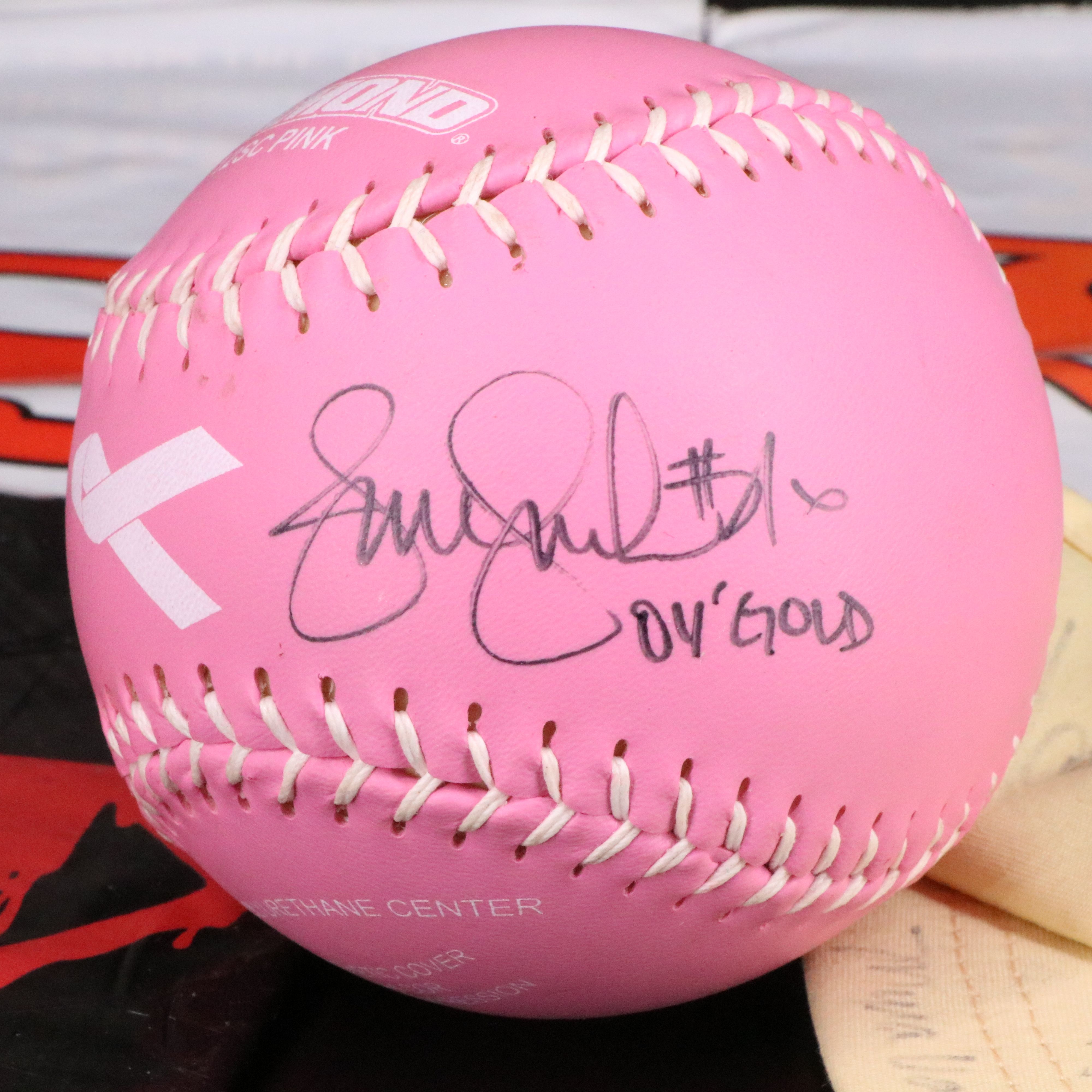 Jennie Finch Signature and 1980 Women's Golf U.S. Open Signatures