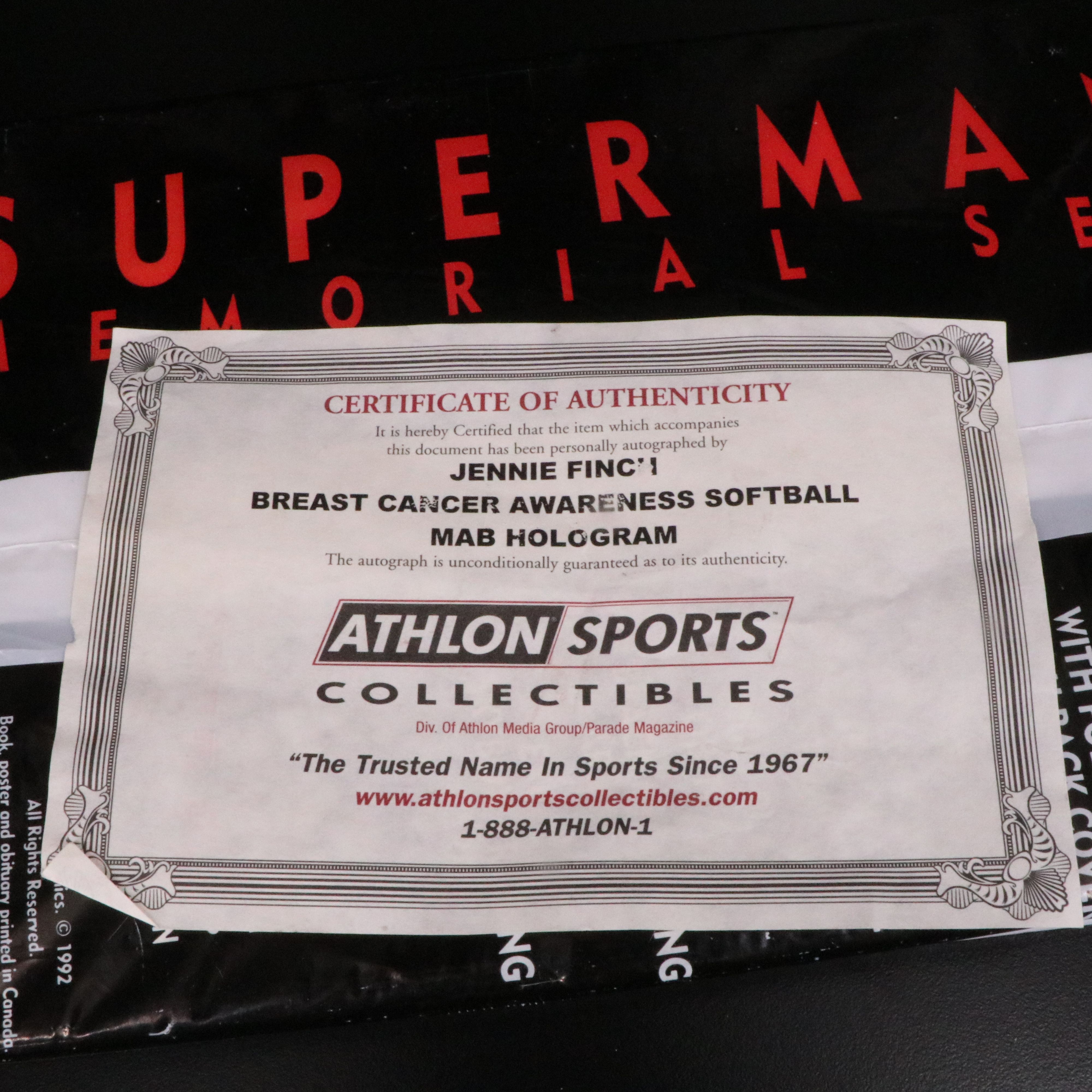 Jennie Finch Signature and 1980 Women's Golf U.S. Open Signatures