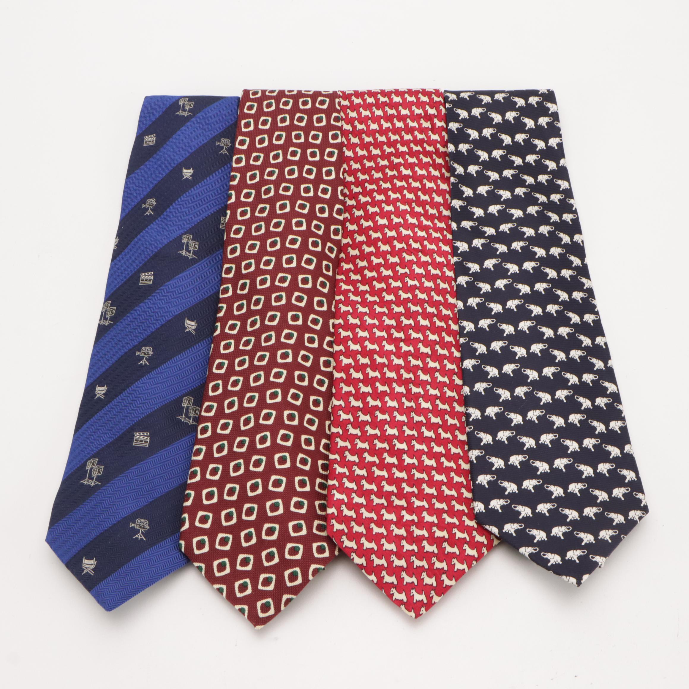 Saks Fifth Avenue, Façonnable, and More Vintage Patterned Silk Neckties