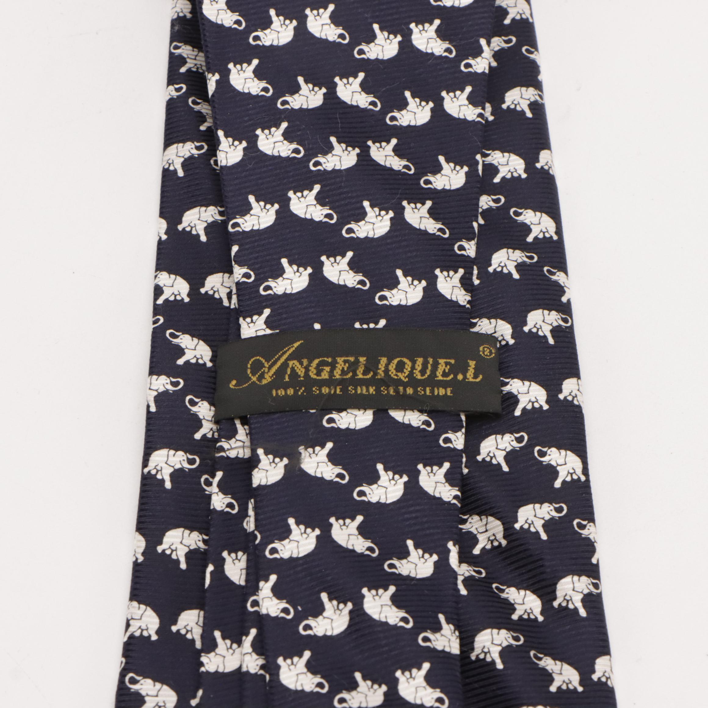 Saks Fifth Avenue, Façonnable, and More Vintage Patterned Silk Neckties