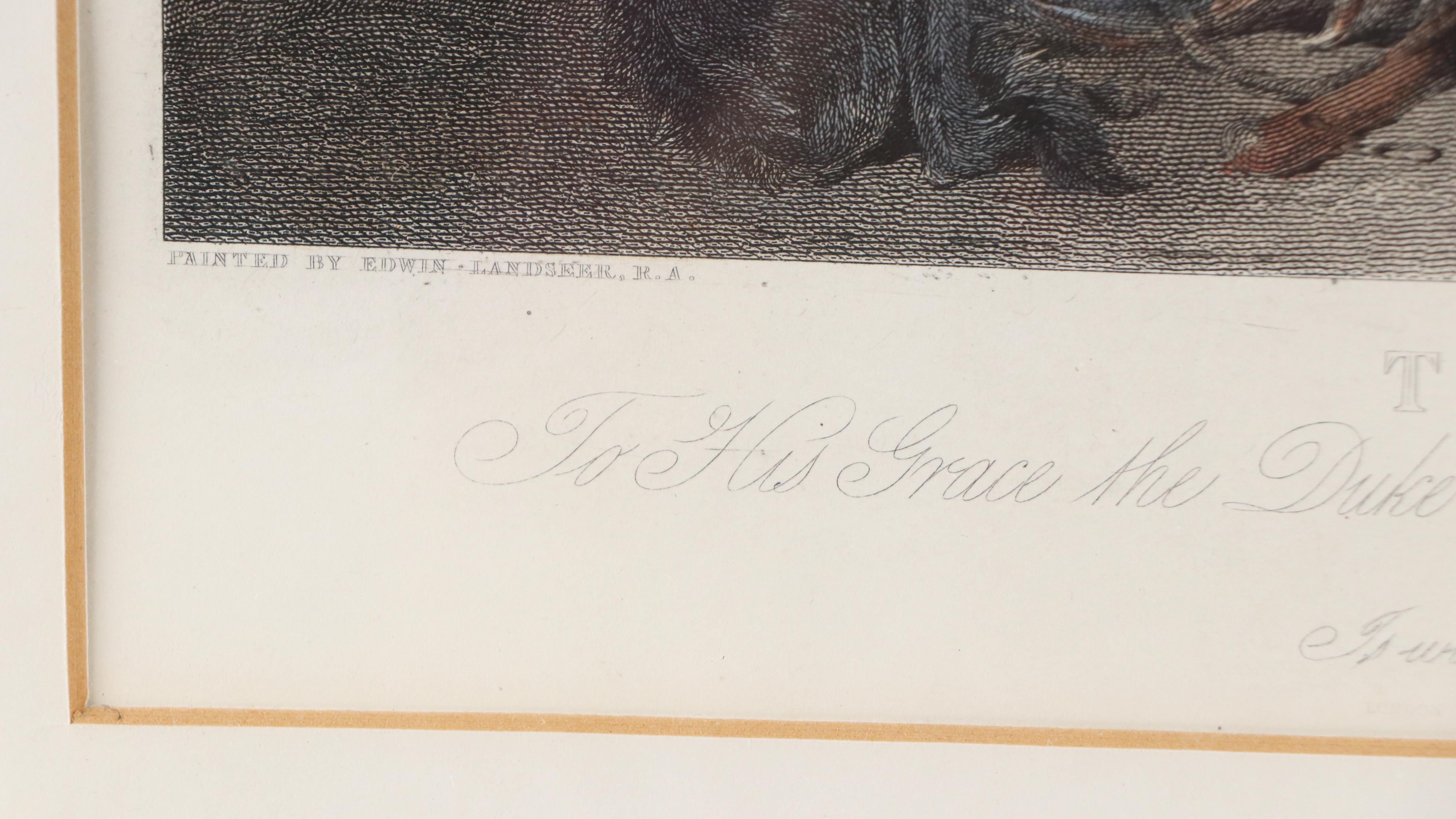 Hand-Colored Engraving After Sir Edwin Landseer "The Highland Whiskey Still"