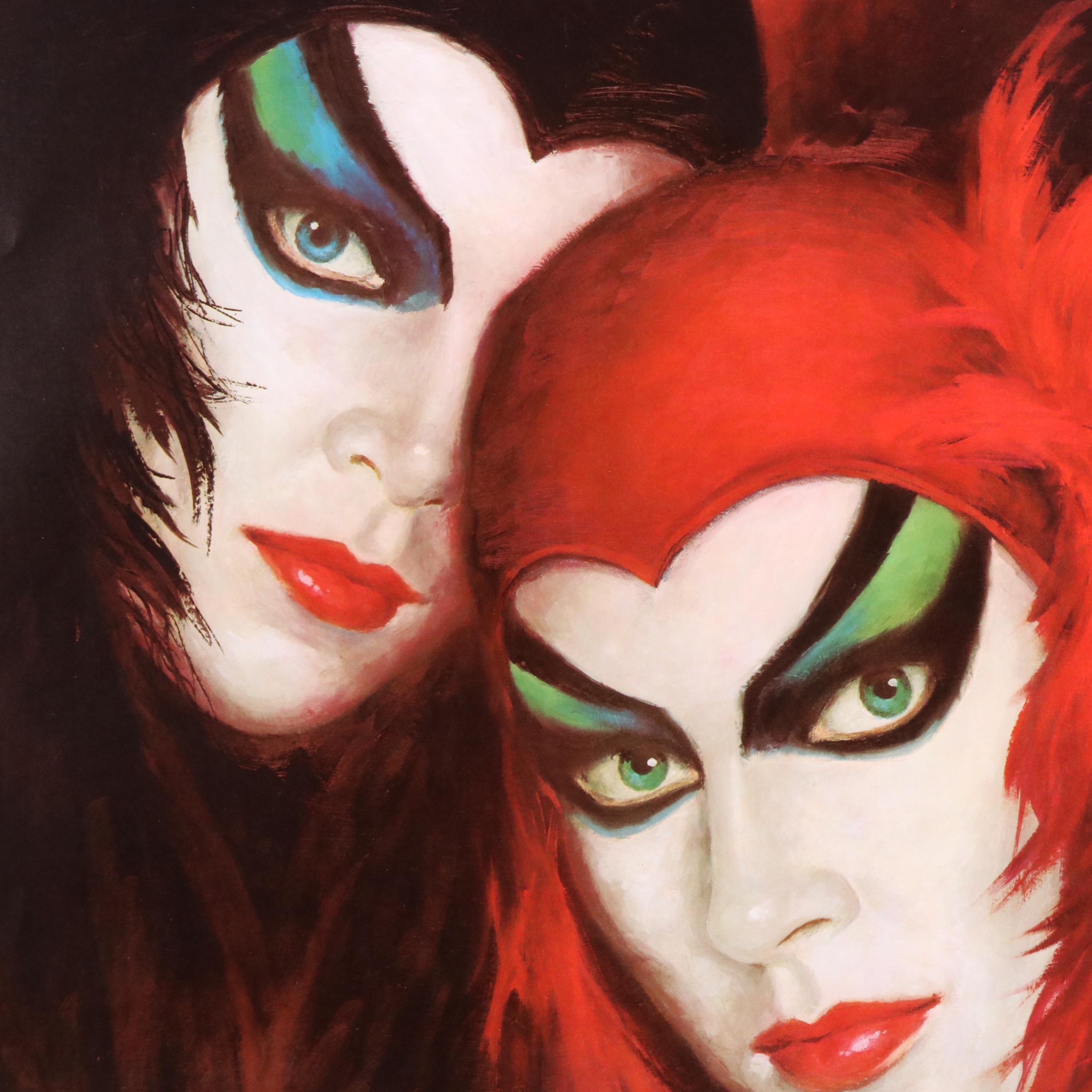 Mardi Gras Offset Lithograph Posters After L. Harris and A. Mistretta, 1980s-90