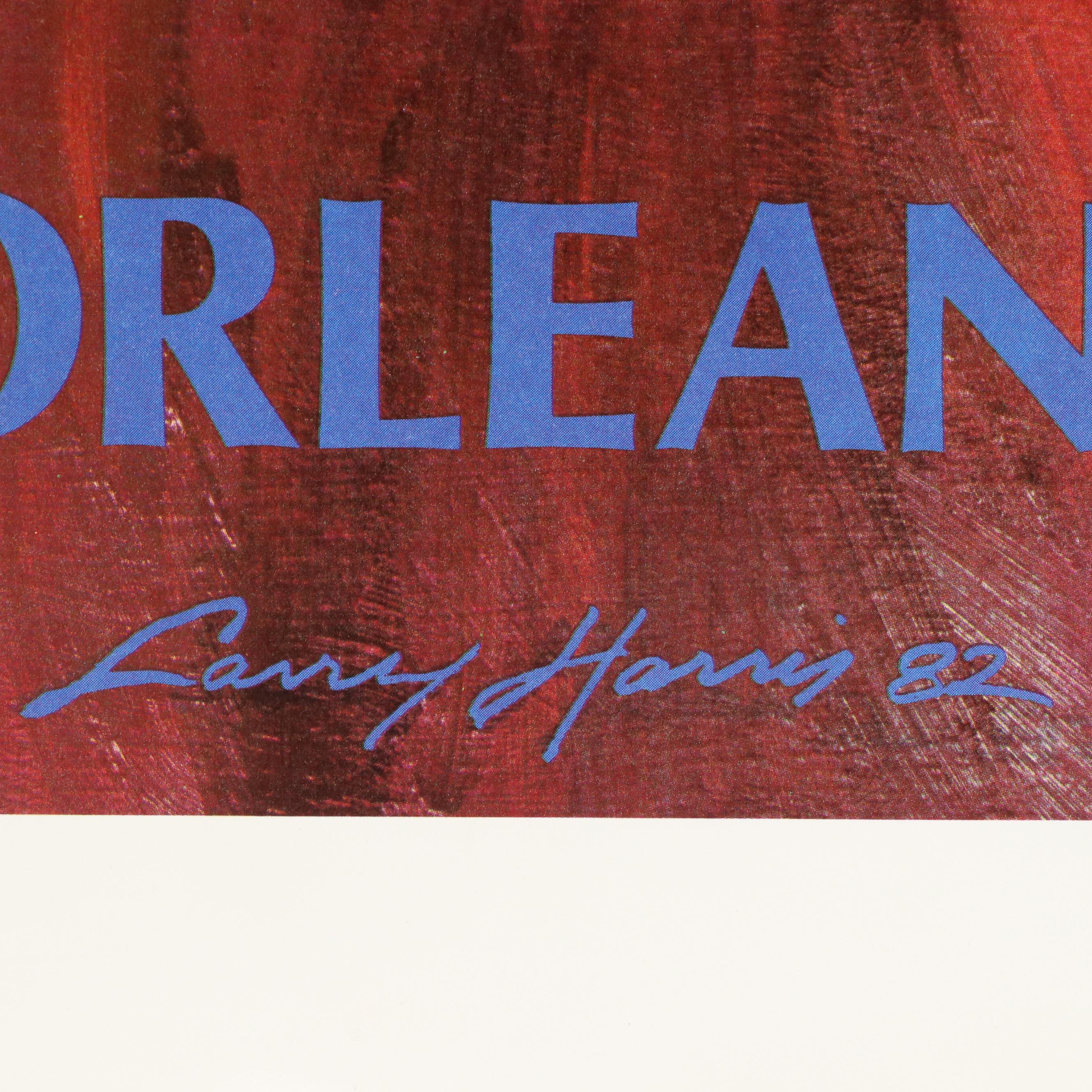 Mardi Gras Offset Lithograph Posters After L. Harris and A. Mistretta, 1980s-90