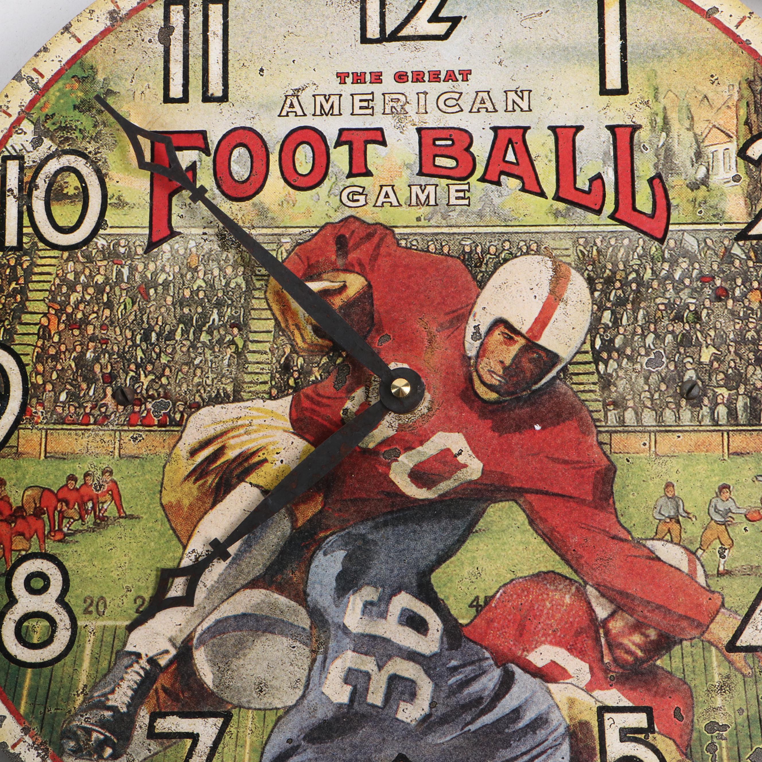 Timeworks American Football and "Field of Dreams" Pendulum Wall Clocks