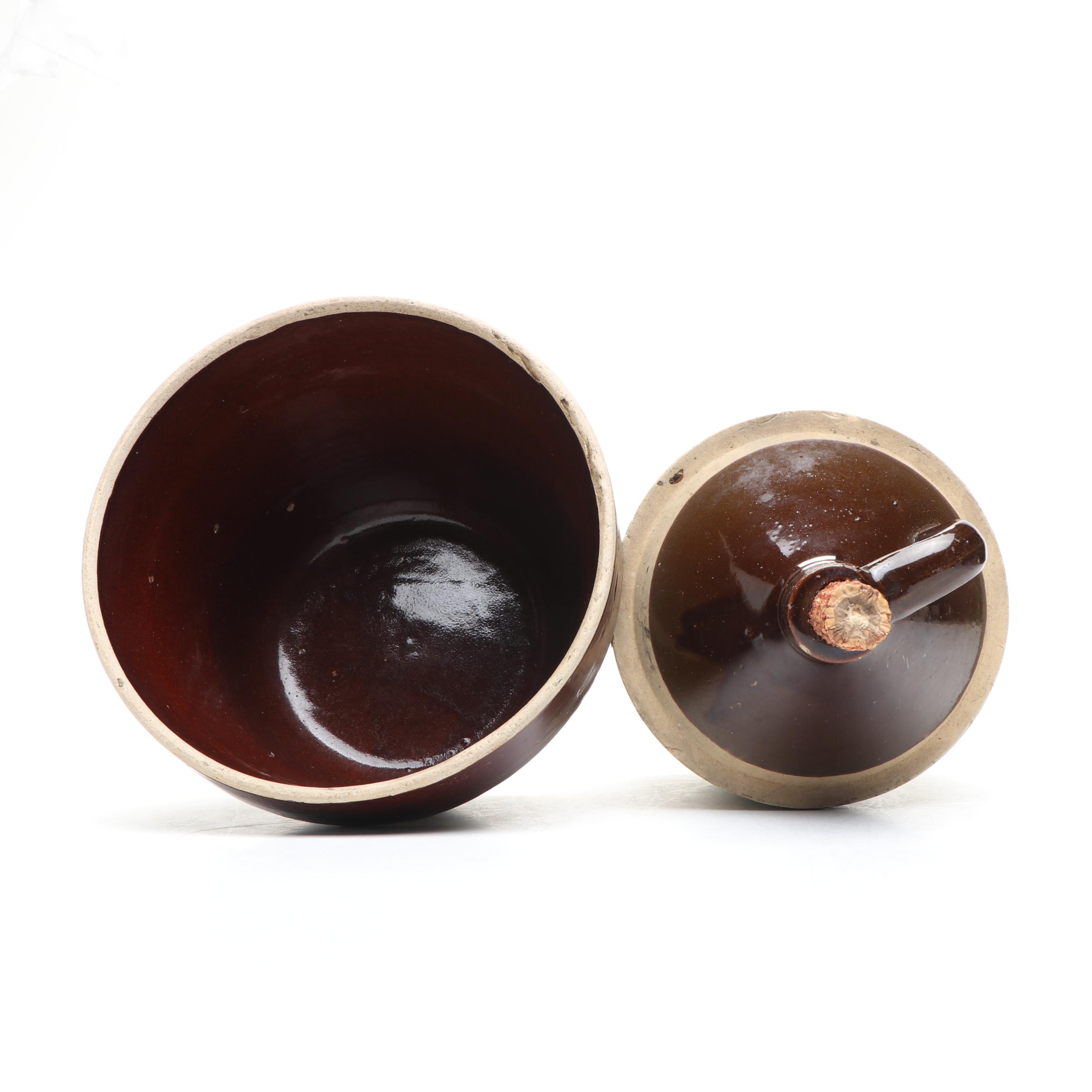 Stoneware Handled Jug with Ceramic Planter