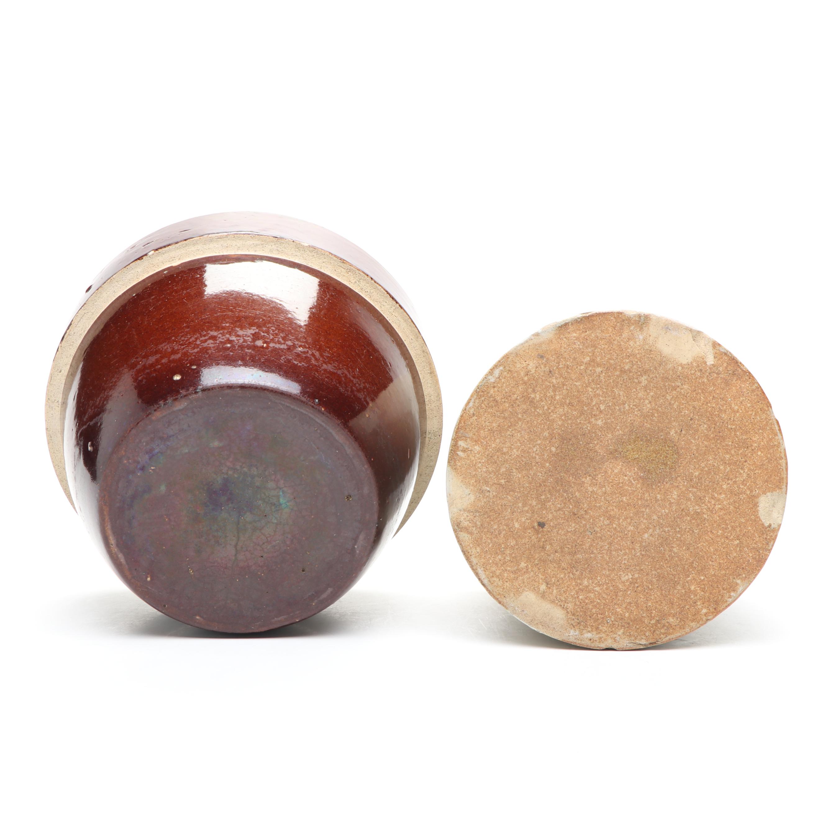 Stoneware Handled Jug with Ceramic Planter