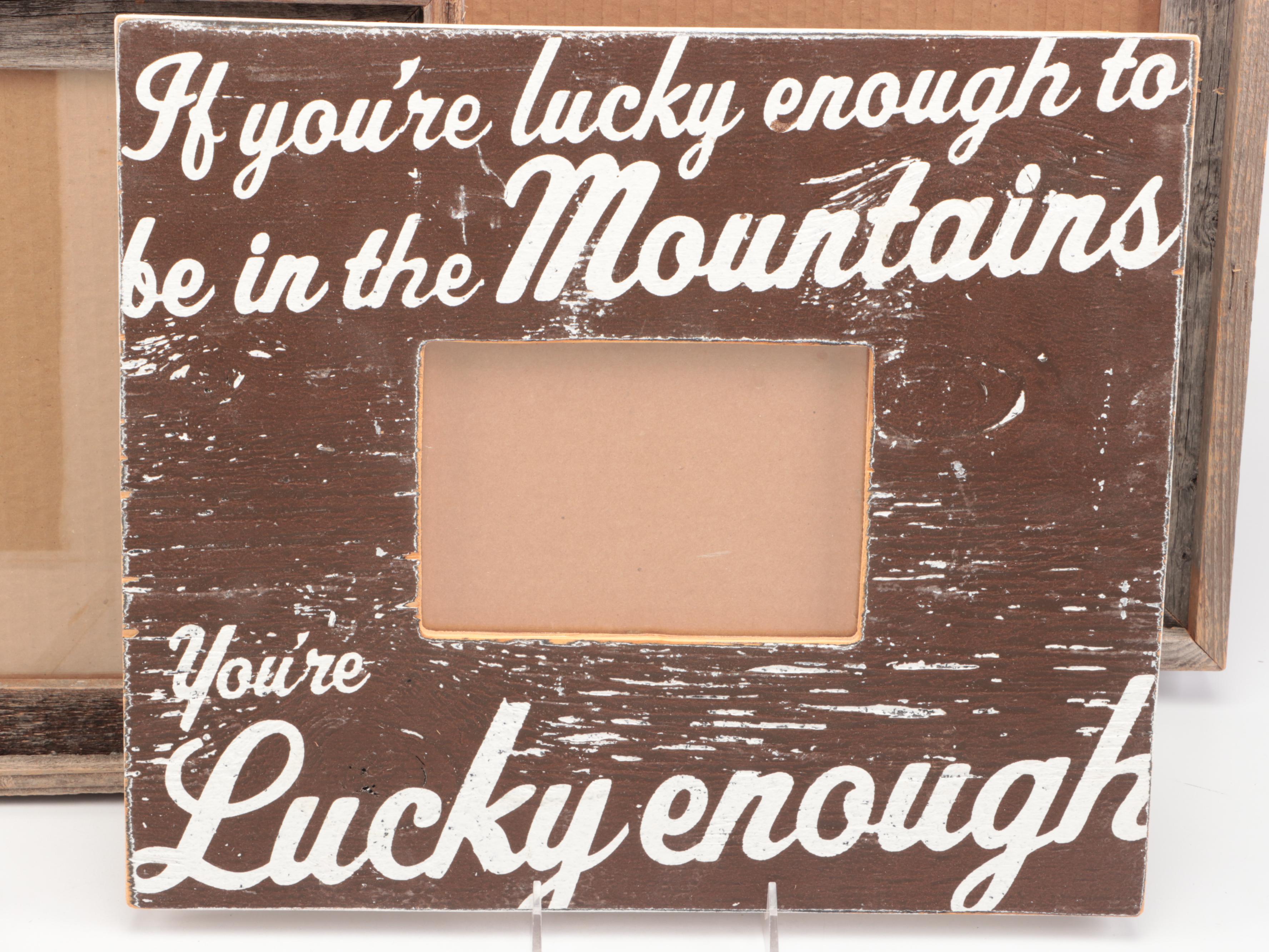 Rustic Wooden Wall and Tabletop Picture Frames