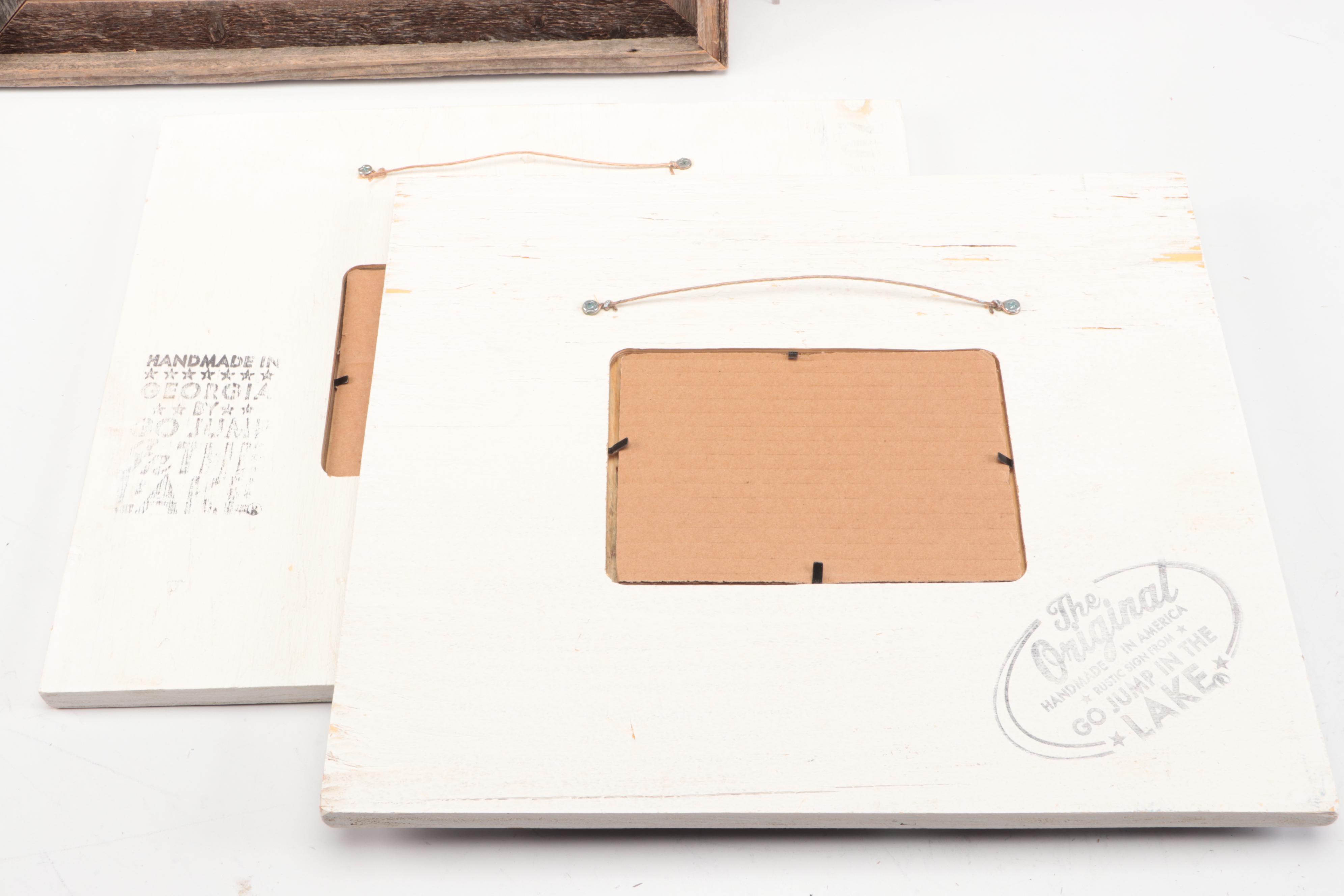 Rustic Wooden Wall and Tabletop Picture Frames