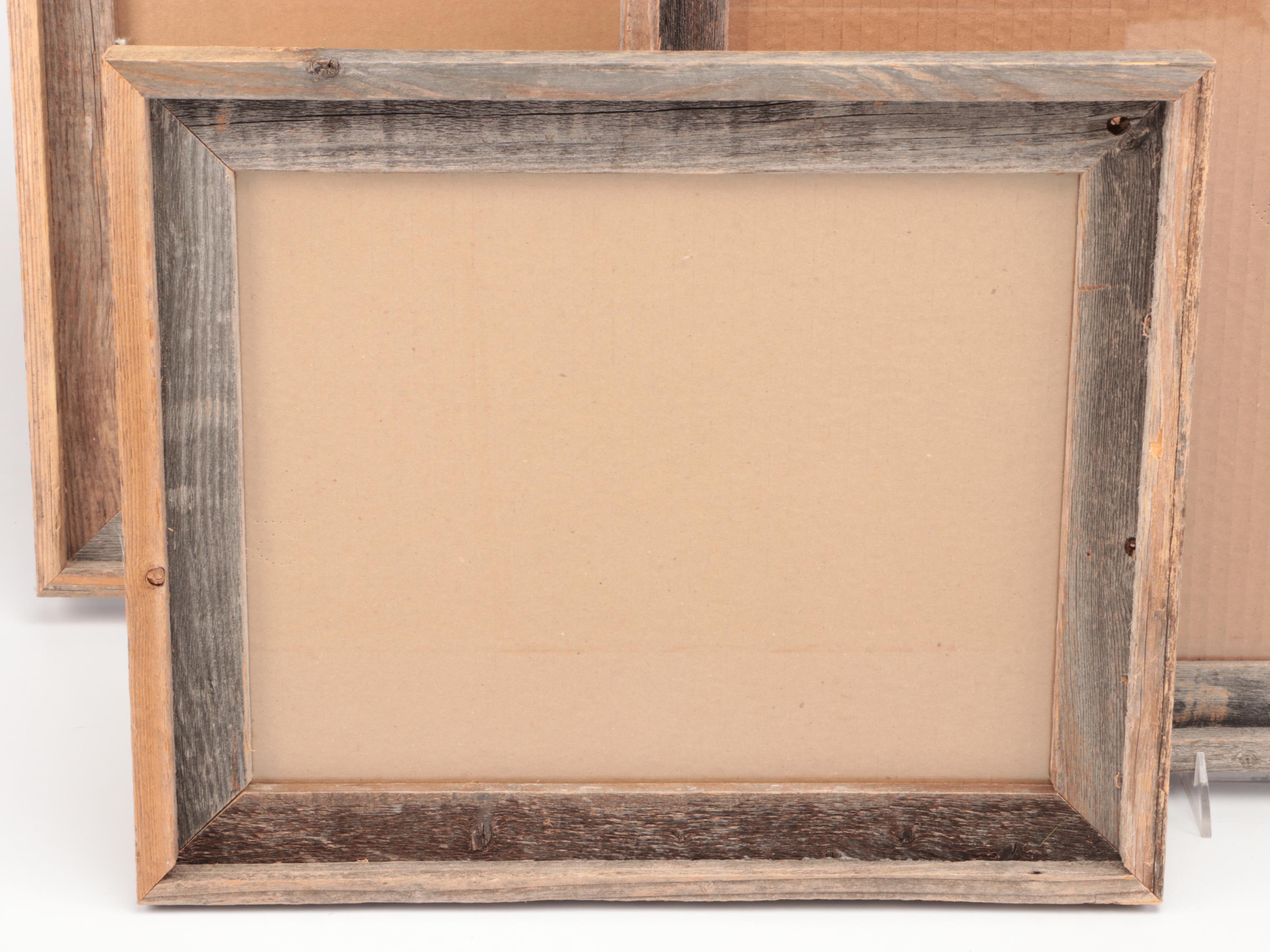 Rustic Wooden Wall and Tabletop Picture Frames