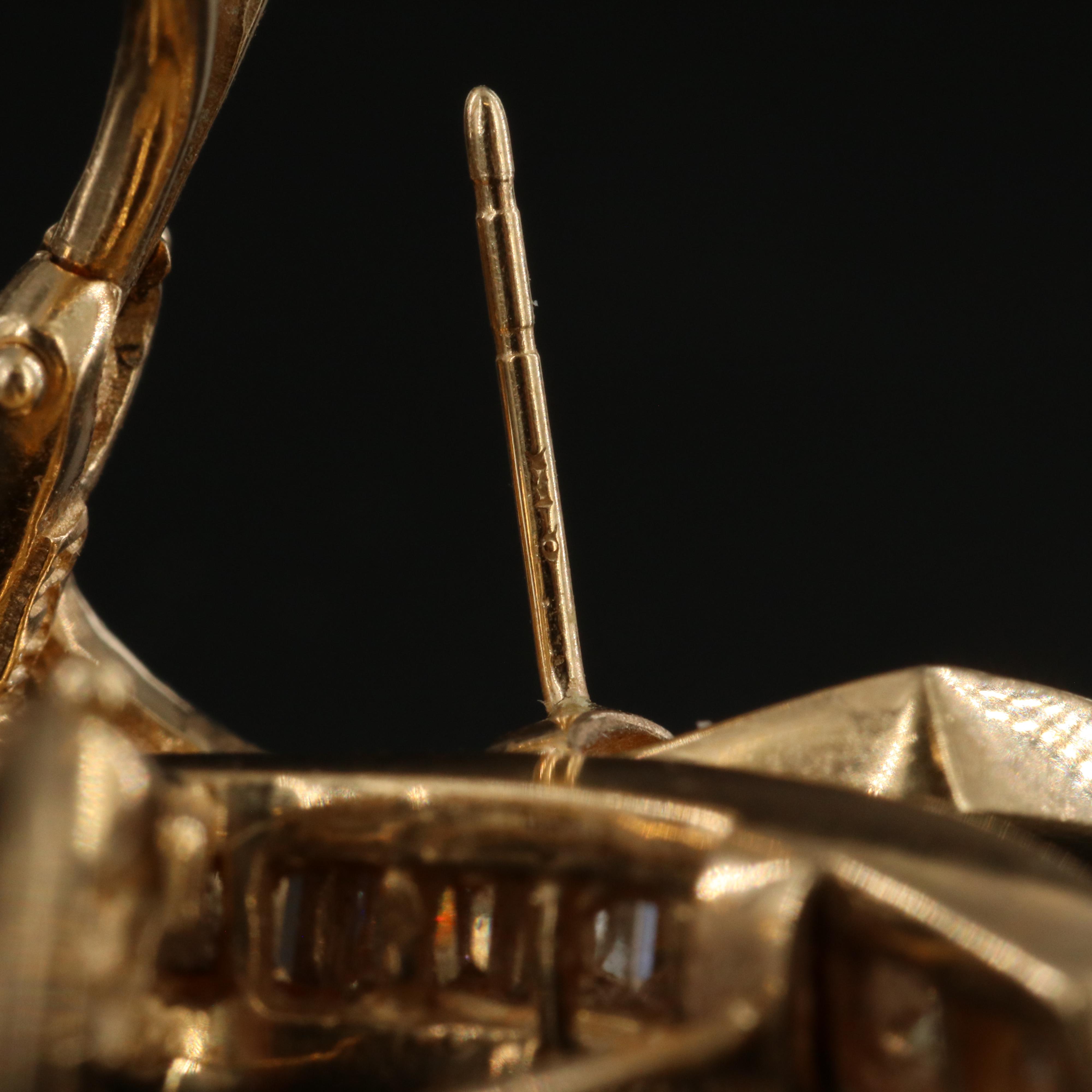 14K 0.93 CTW Diamond Ribbon Earrings