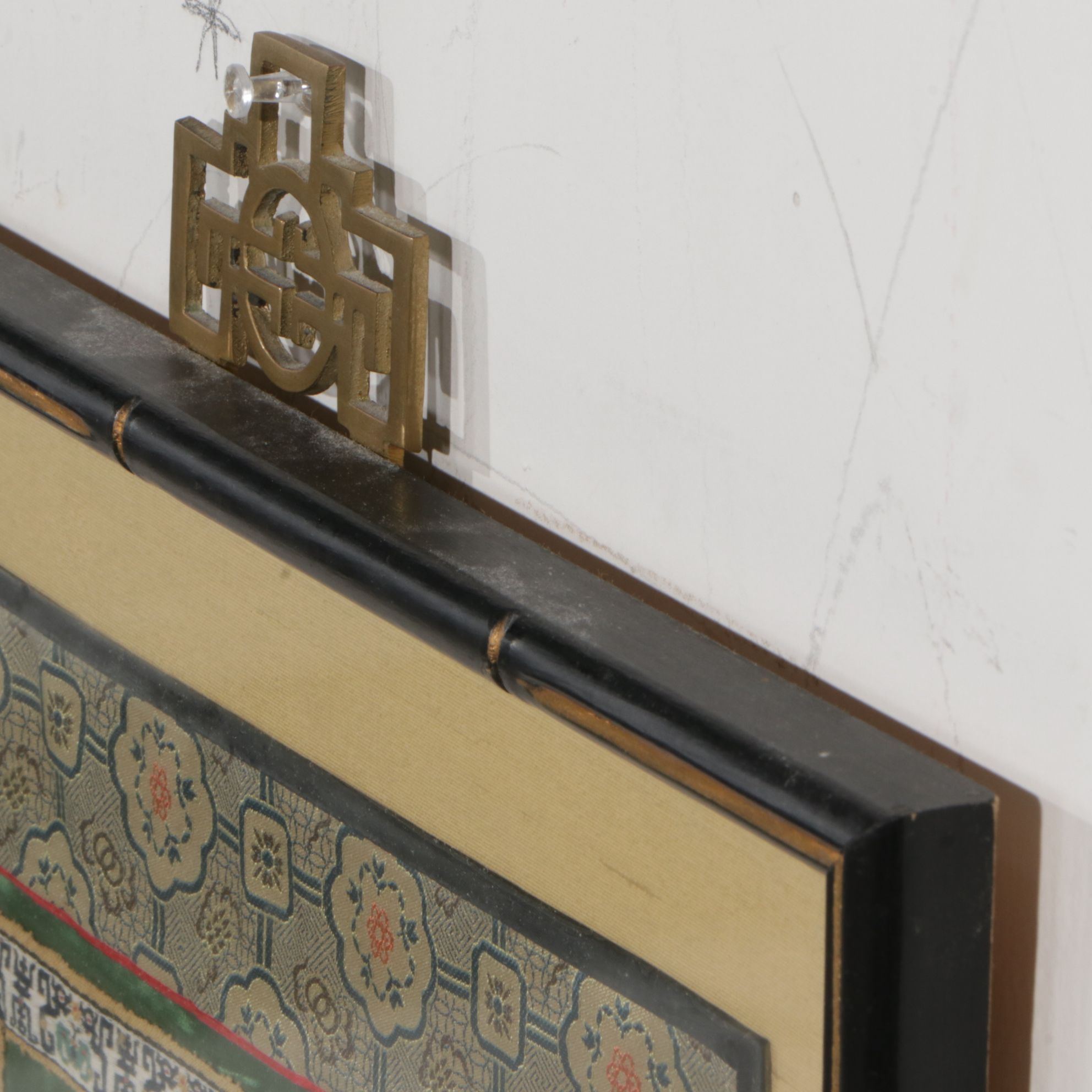 Three Chinese Hand-Embroidered Peonies, Butterflies, and Birds on Silk Panels