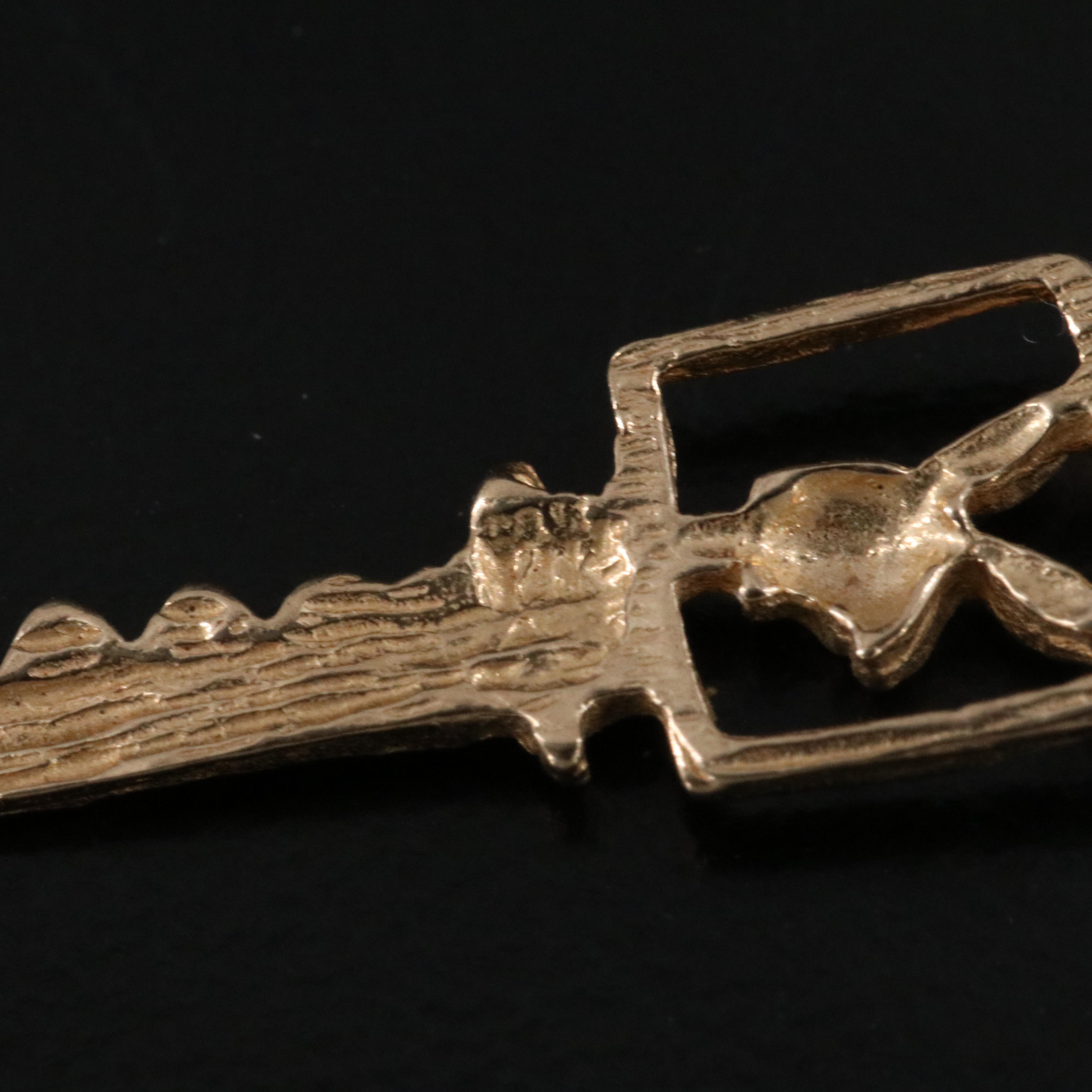 14K Bunny Key Pendant