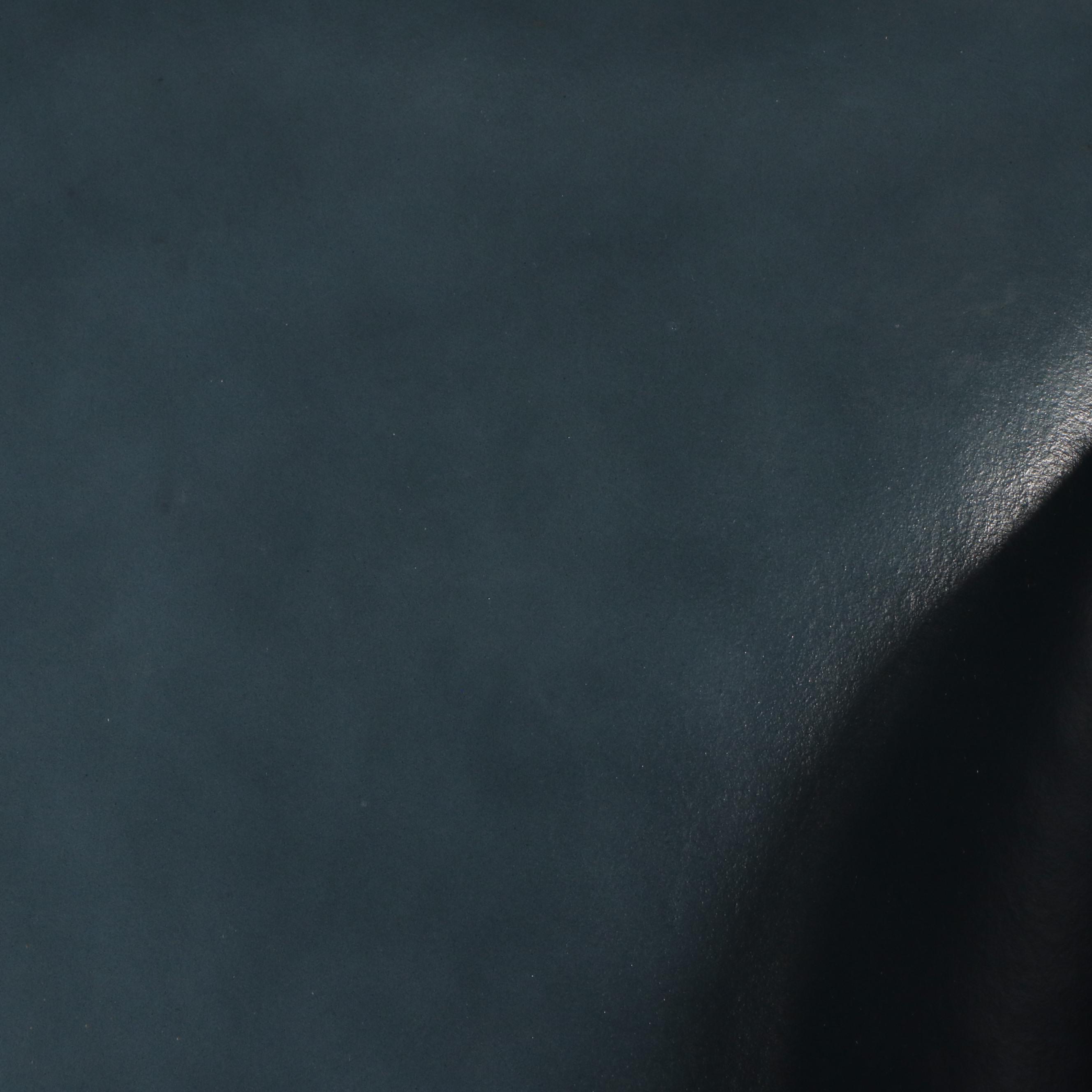 Emerson's Leather Queen Anne Style Teal Leather Upholstered Armchair & Ottoman