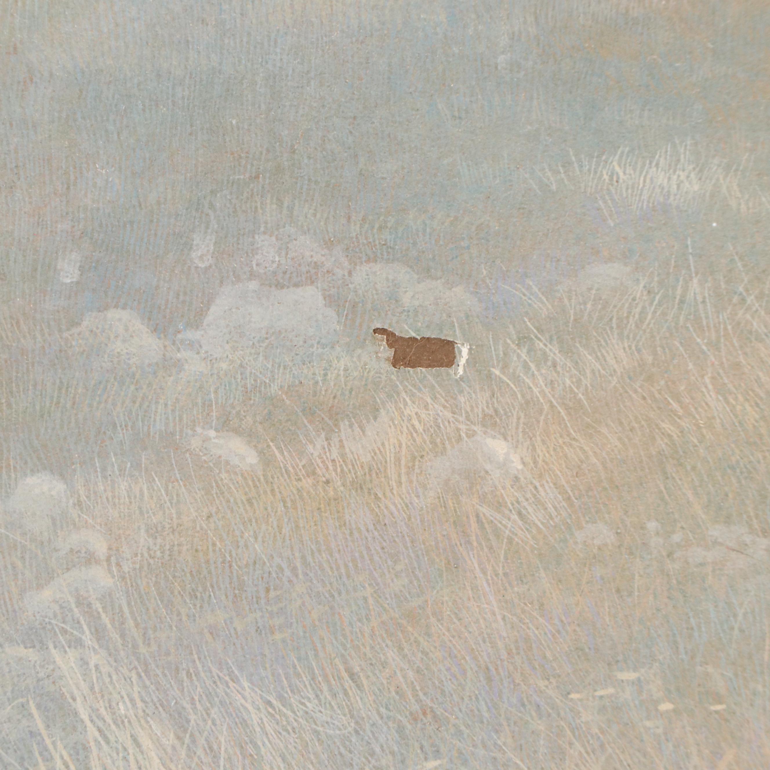 Robert Duncan Gouache Portrait Painting, 1971