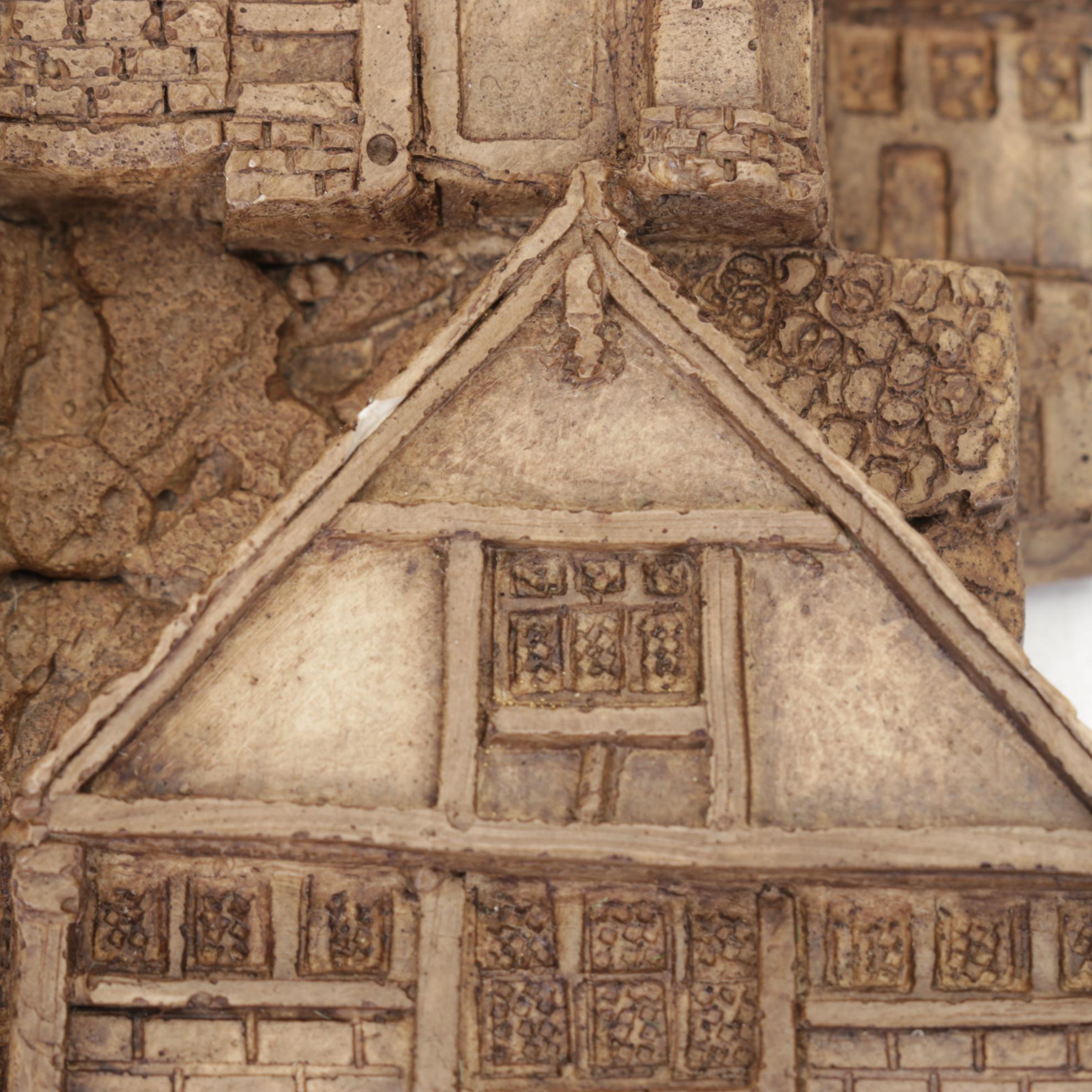 Bernard Pearson Suffolk Images "Canterbury" Cast Resin Wall Decoration, 1984