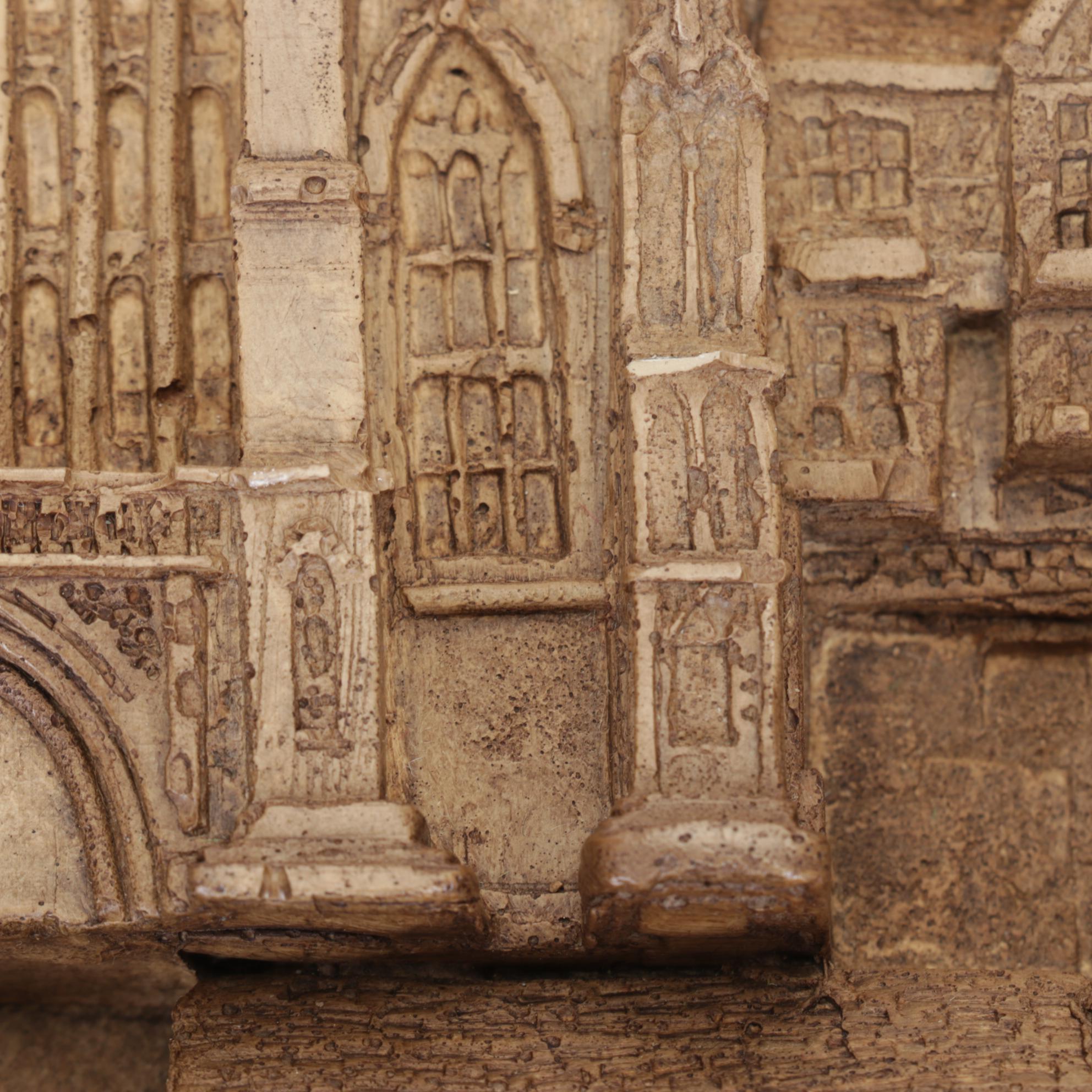 Bernard Pearson Suffolk Images "Canterbury" Cast Resin Wall Decoration, 1984