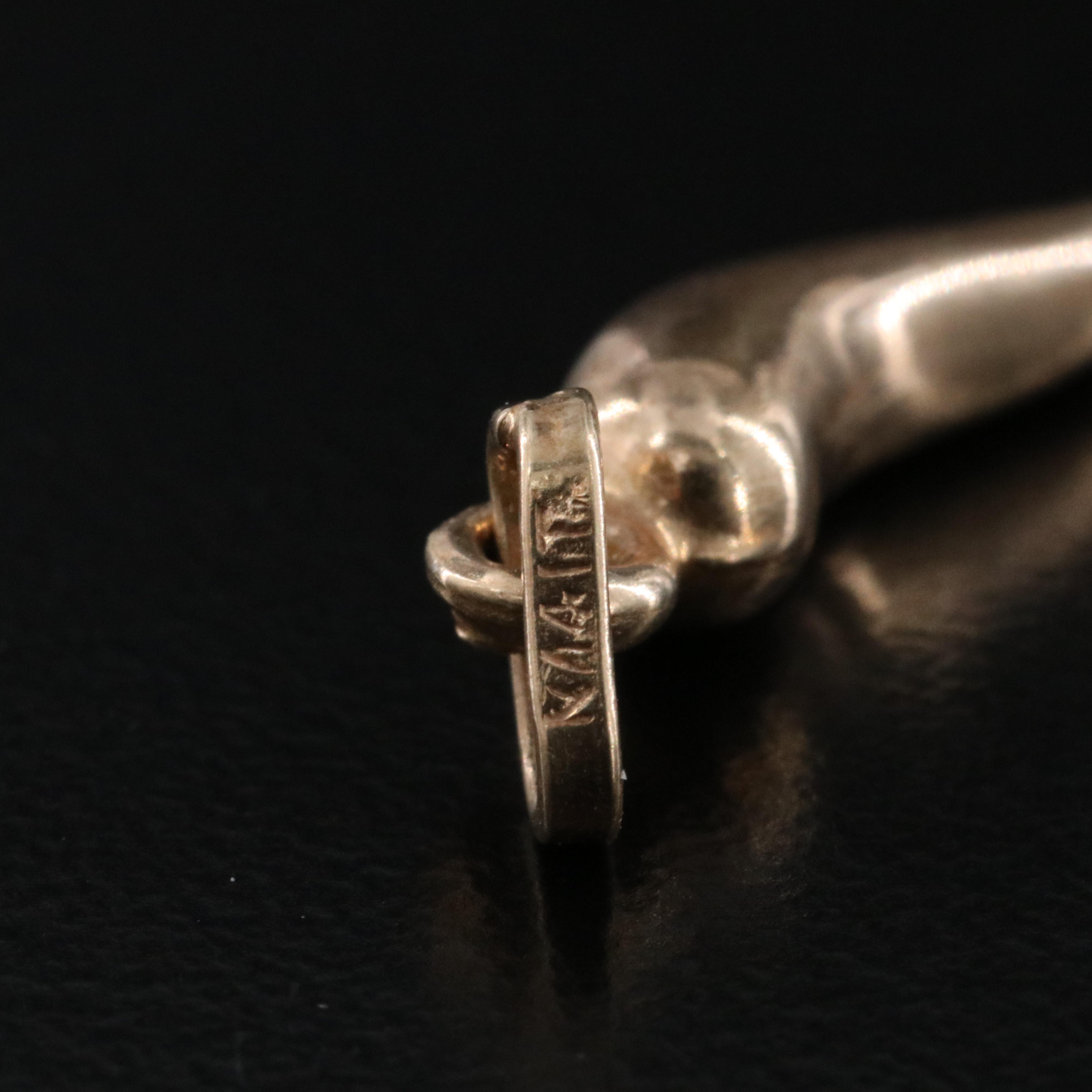 Italian 14K Cornicello Pendant