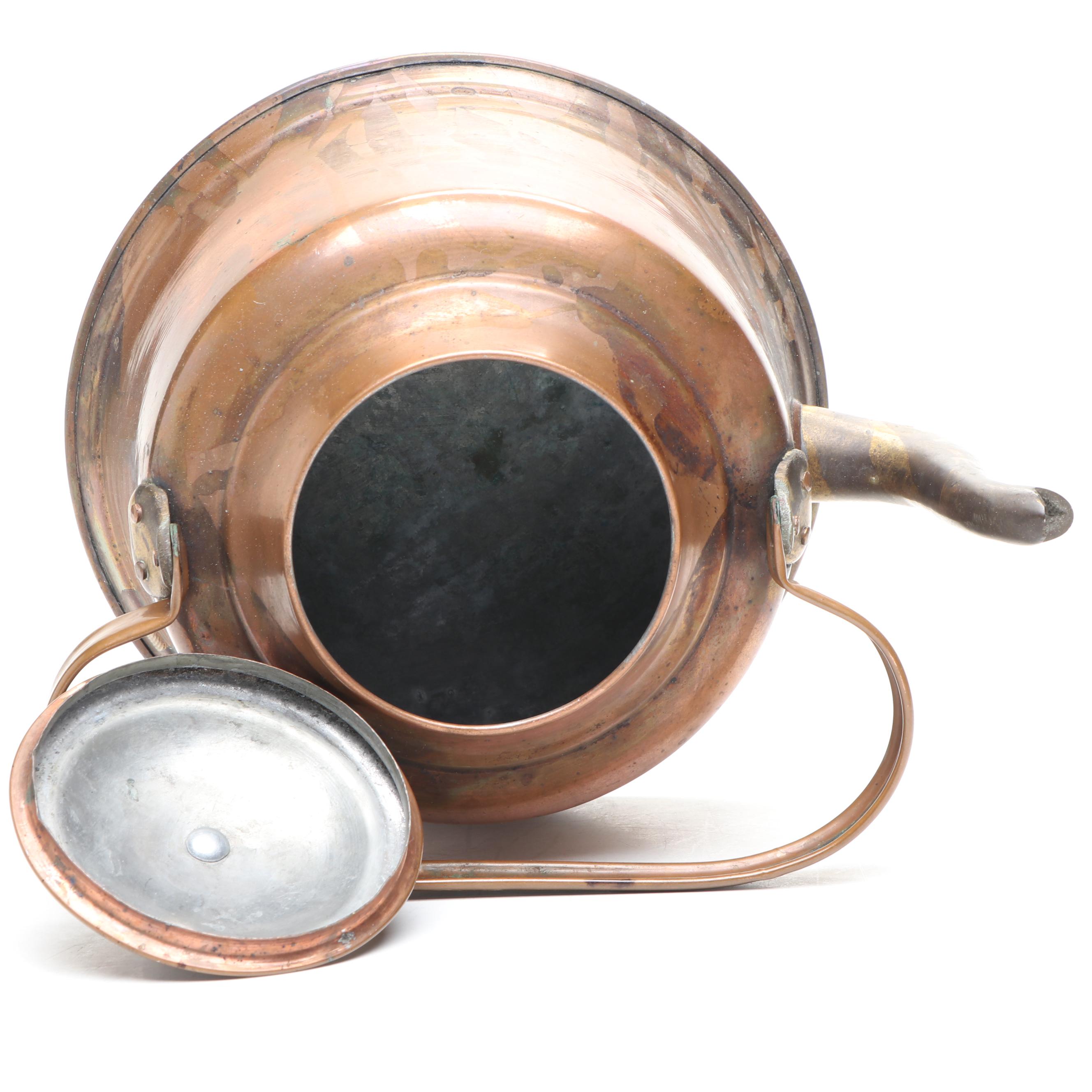 Vintage Revere Ware with Other Copper Kettles and Teapot, 20th Century