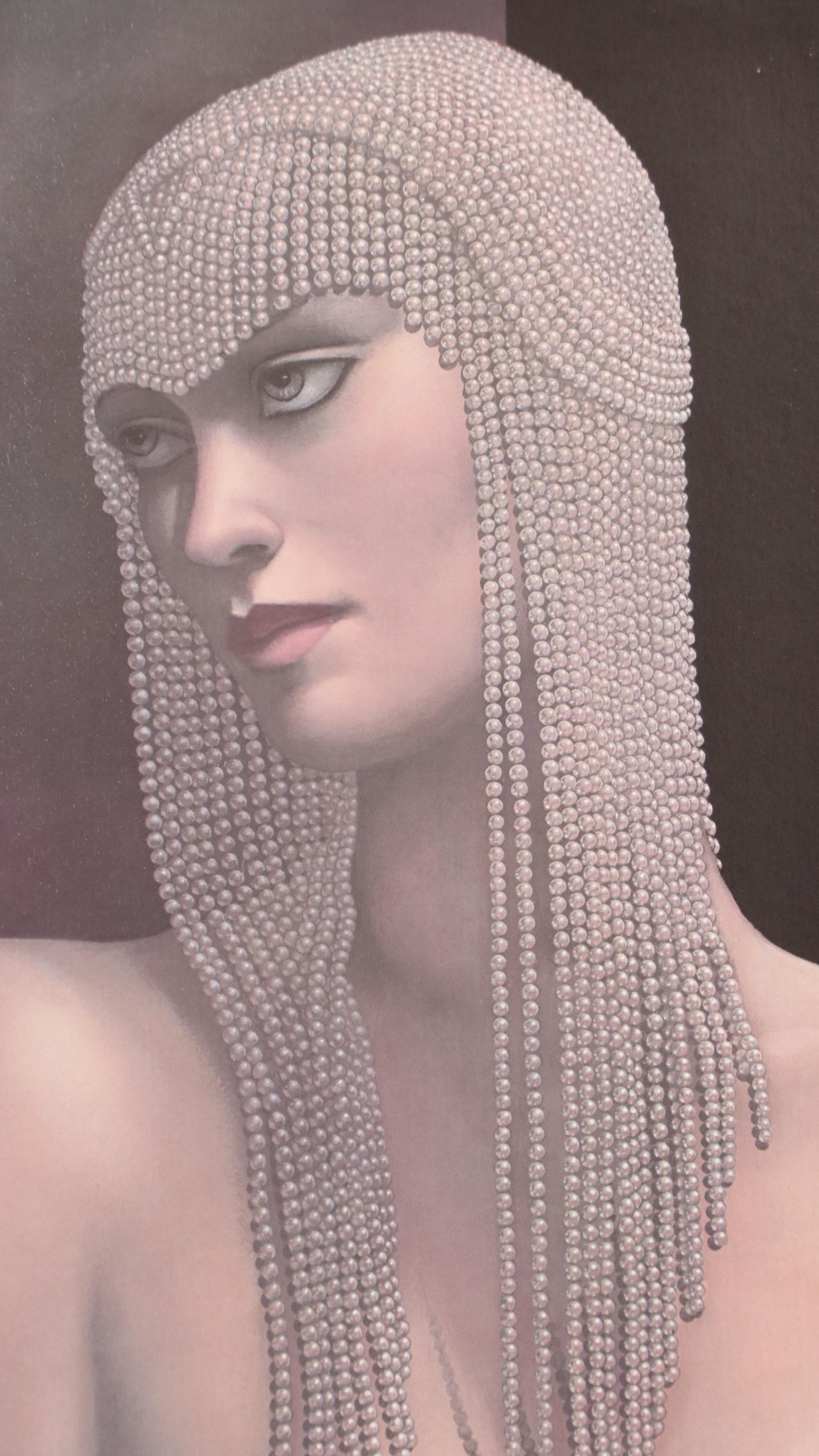 After Jane M. Whiting Chrzanoska Offset Lithograph "Solitaire"