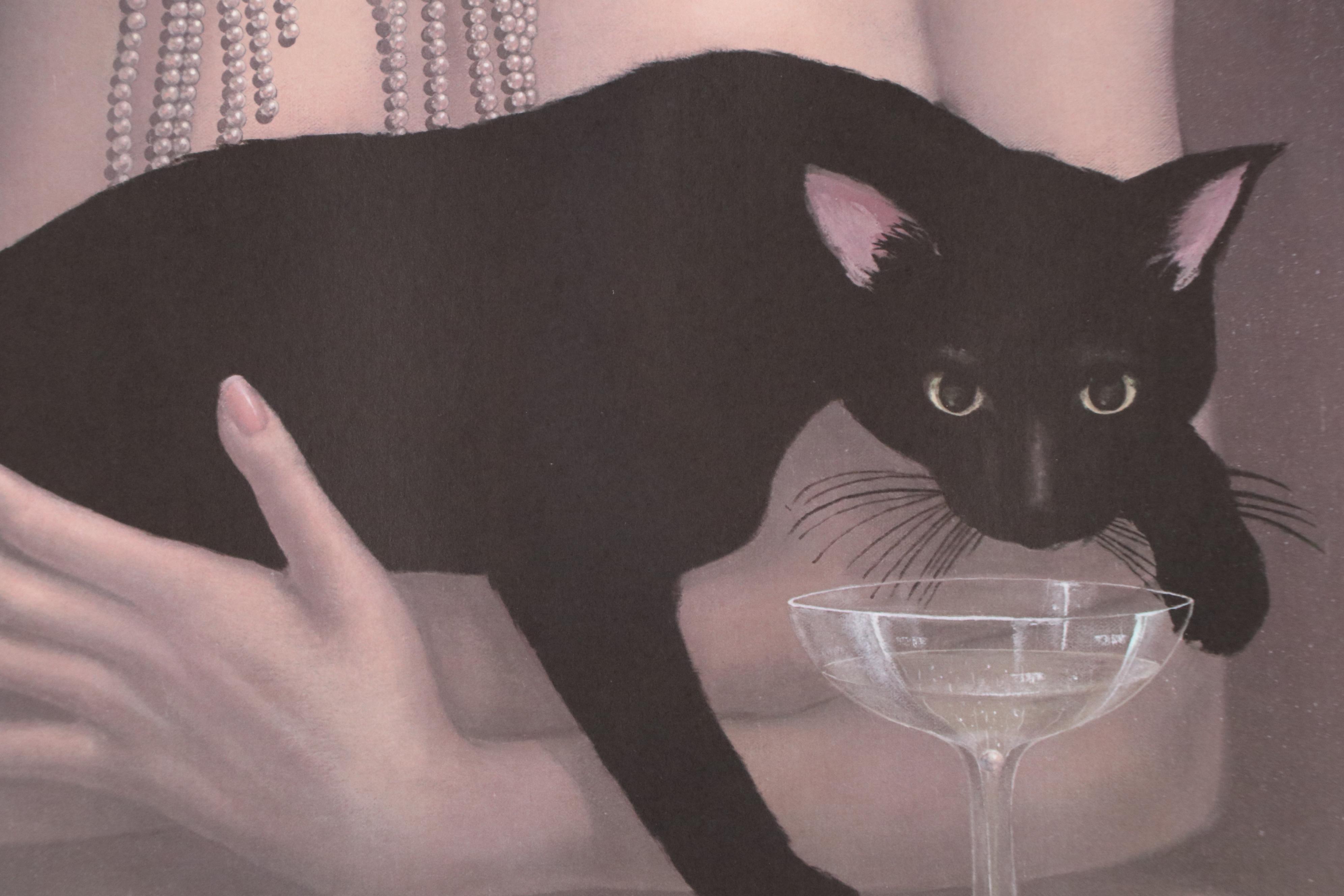 After Jane M. Whiting Chrzanoska Offset Lithograph "Solitaire"