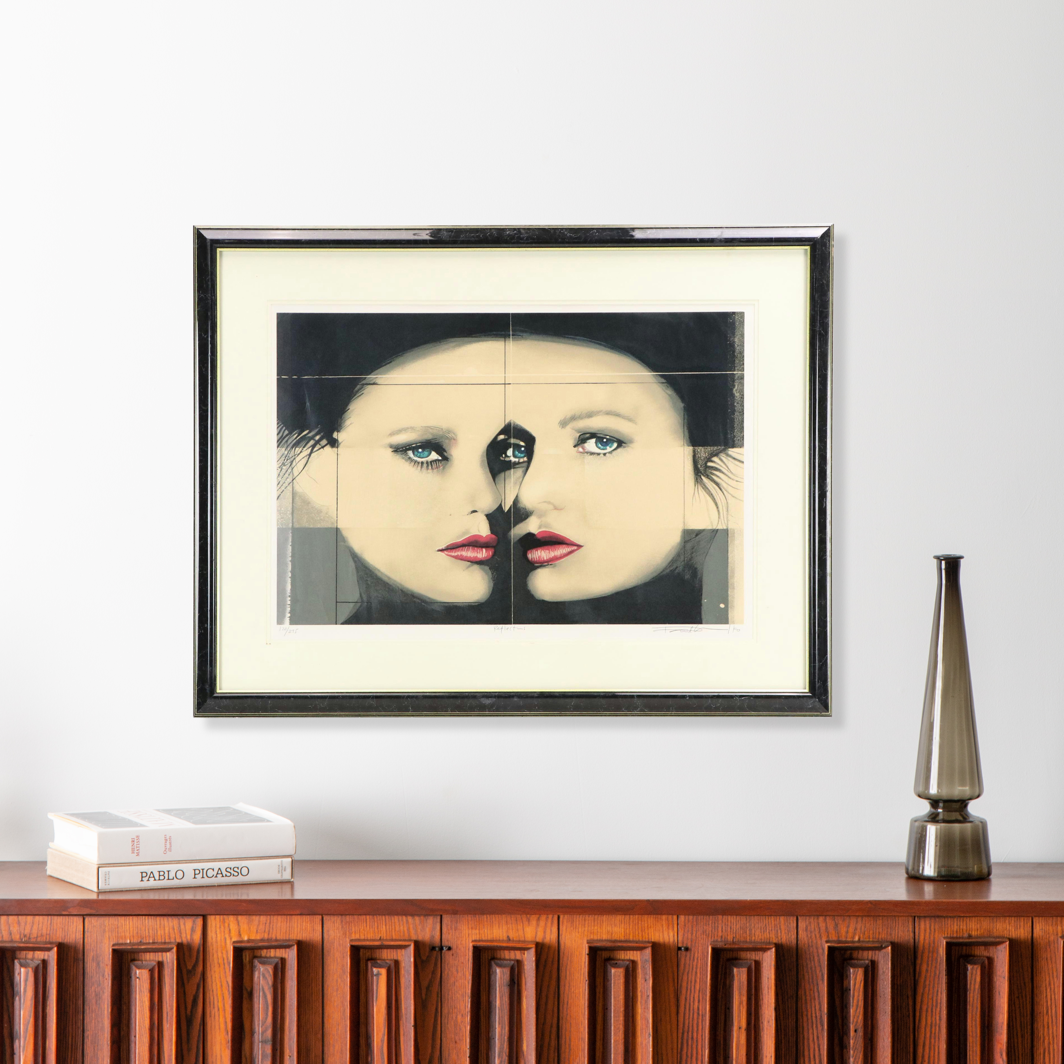 Paul Chelko Lithograph "Reflections," Circa 1980