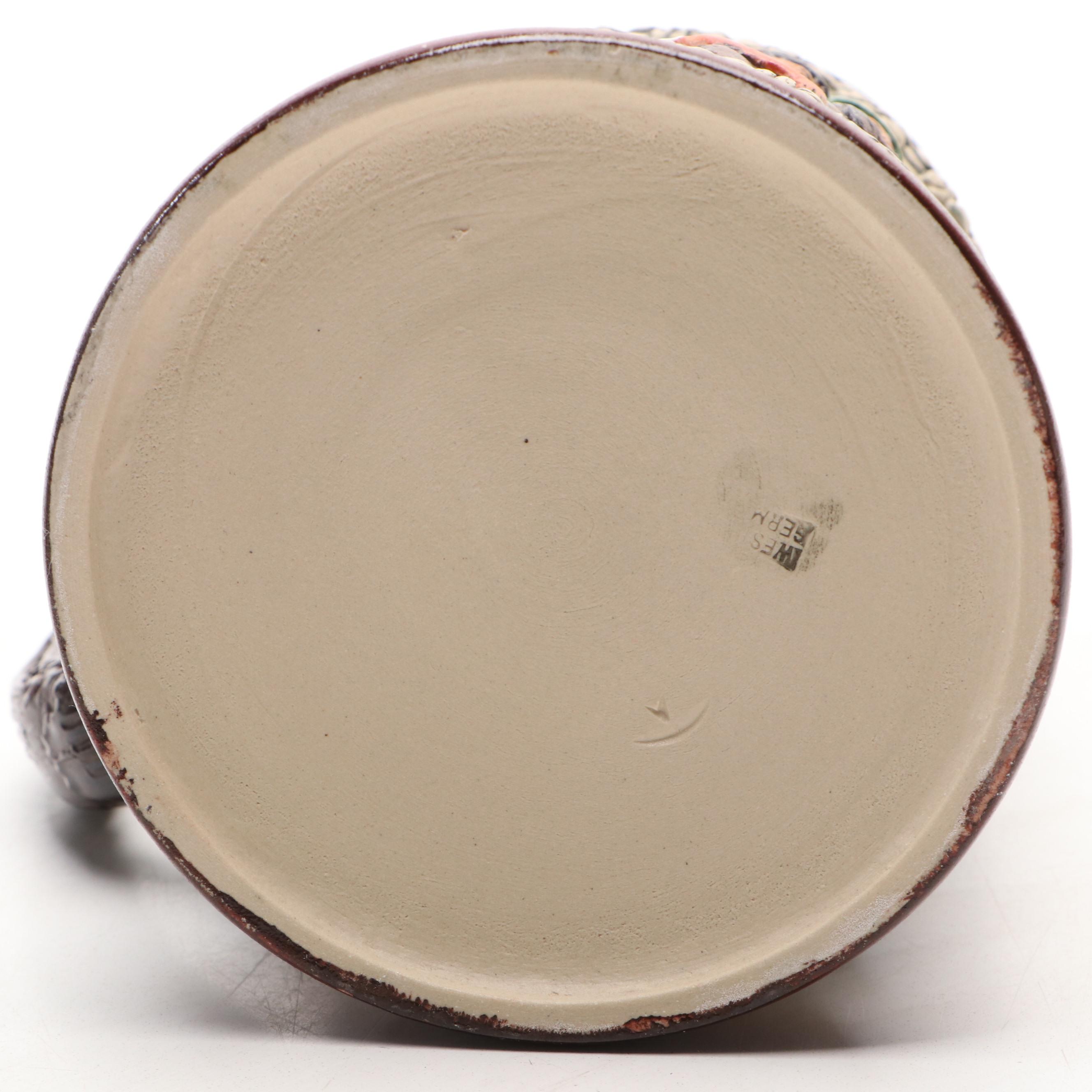 German Beer Steins with Budweiser Clydesdale Ceramic Stein, 20th Century