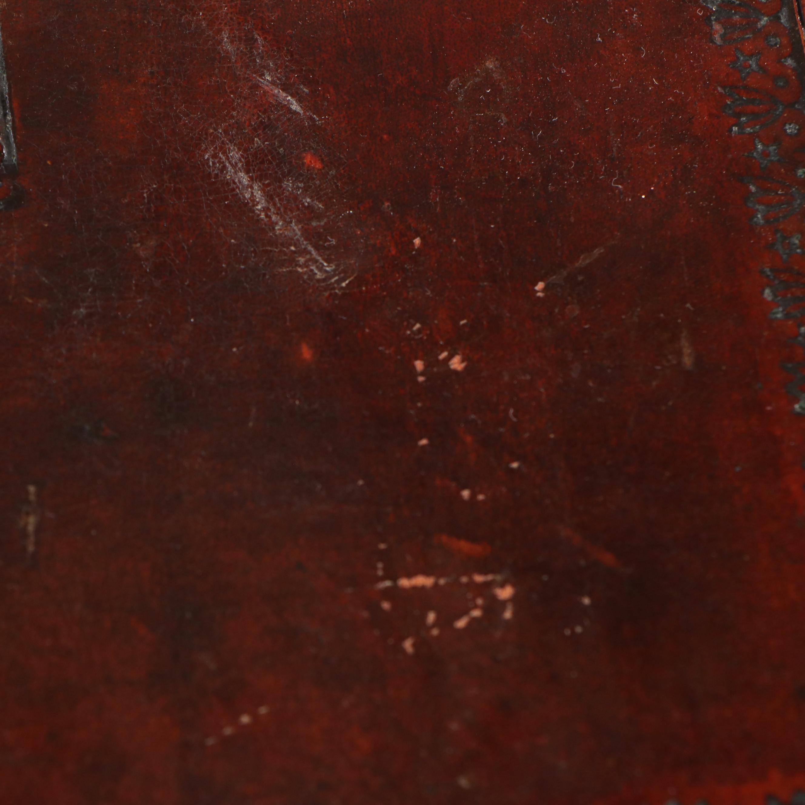 Regency Style Mahogany Writing Table with Leather Top, Mid-20th Century