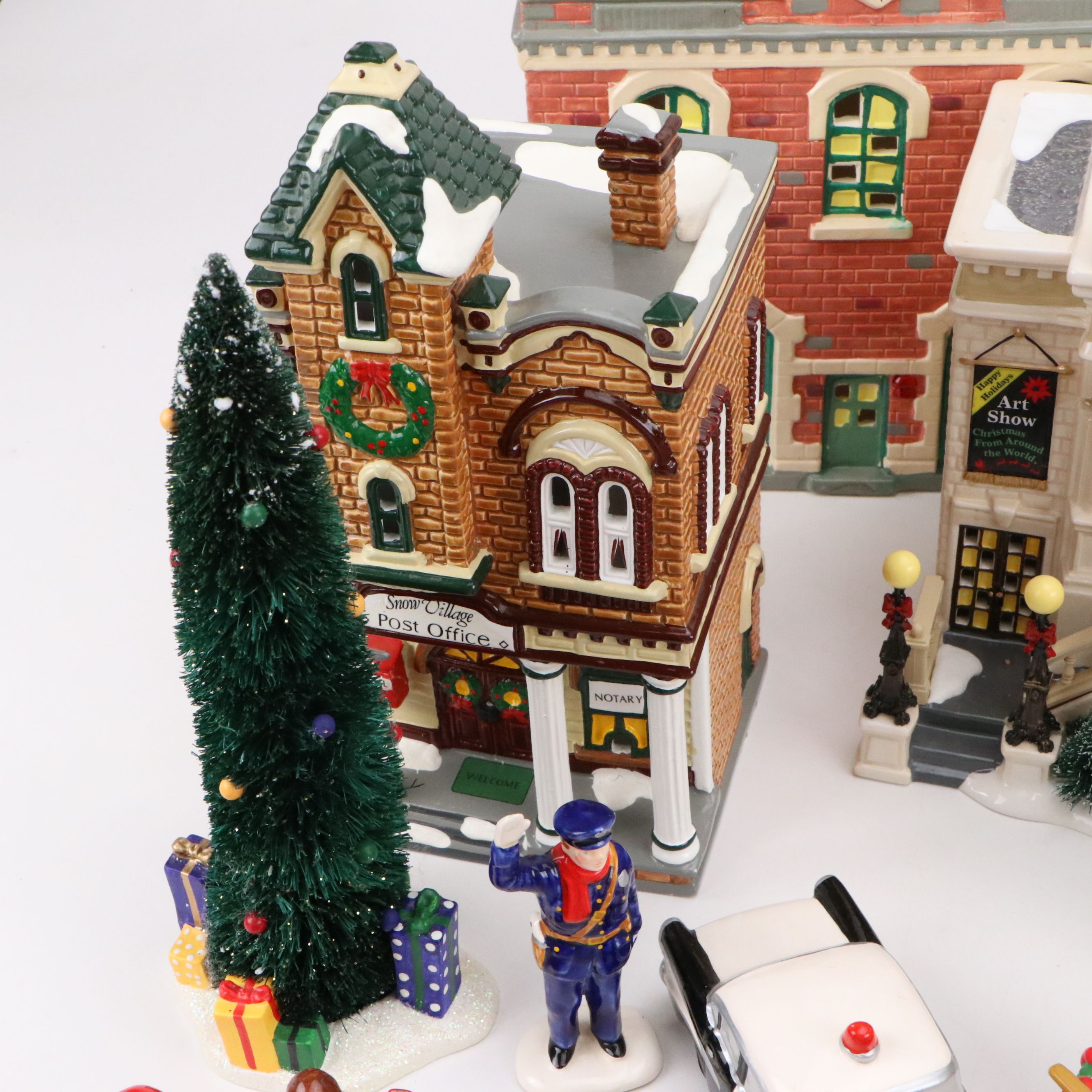 Department 56 "Village Public Library" and More Snow Village Decor