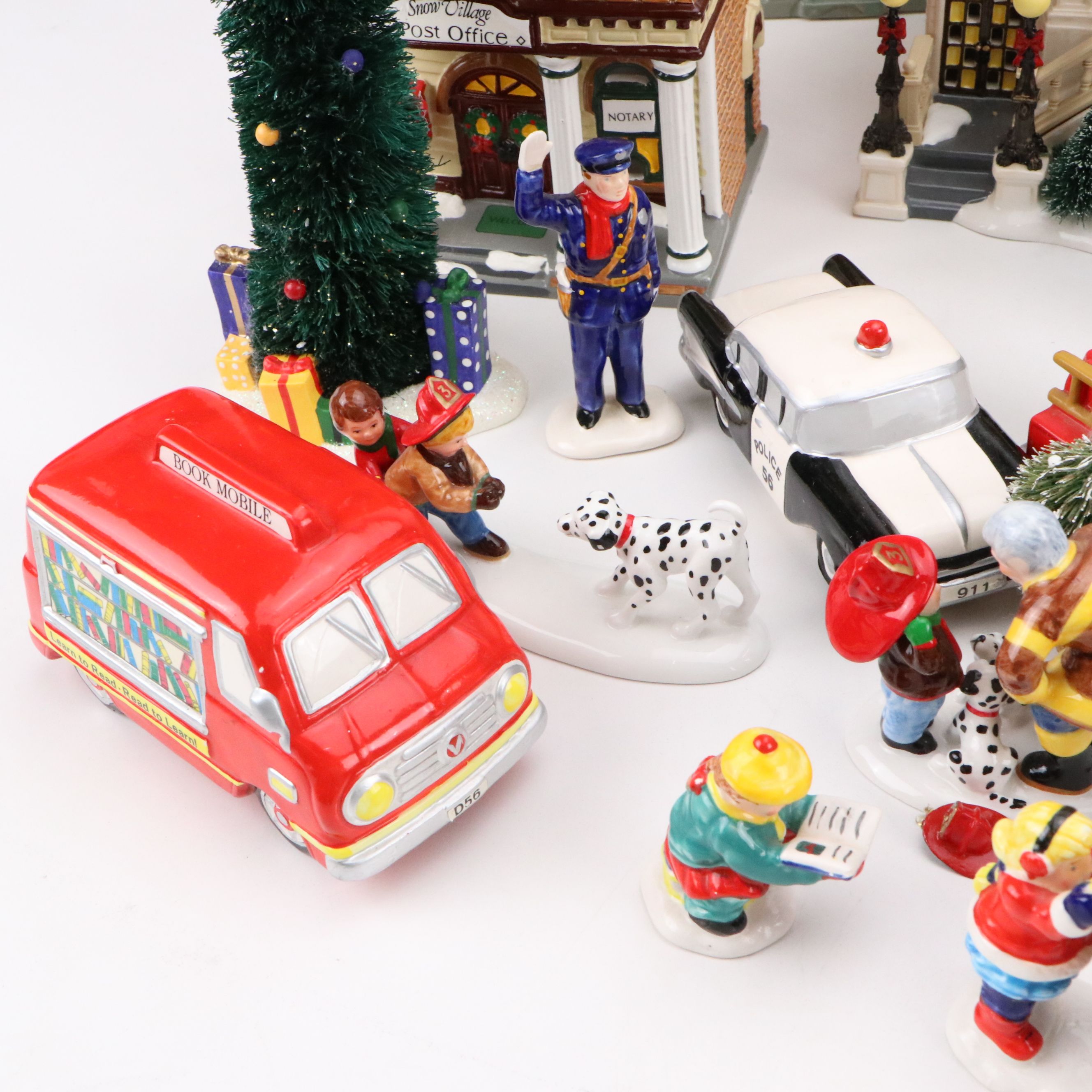 Department 56 "Village Public Library" and More Snow Village Decor