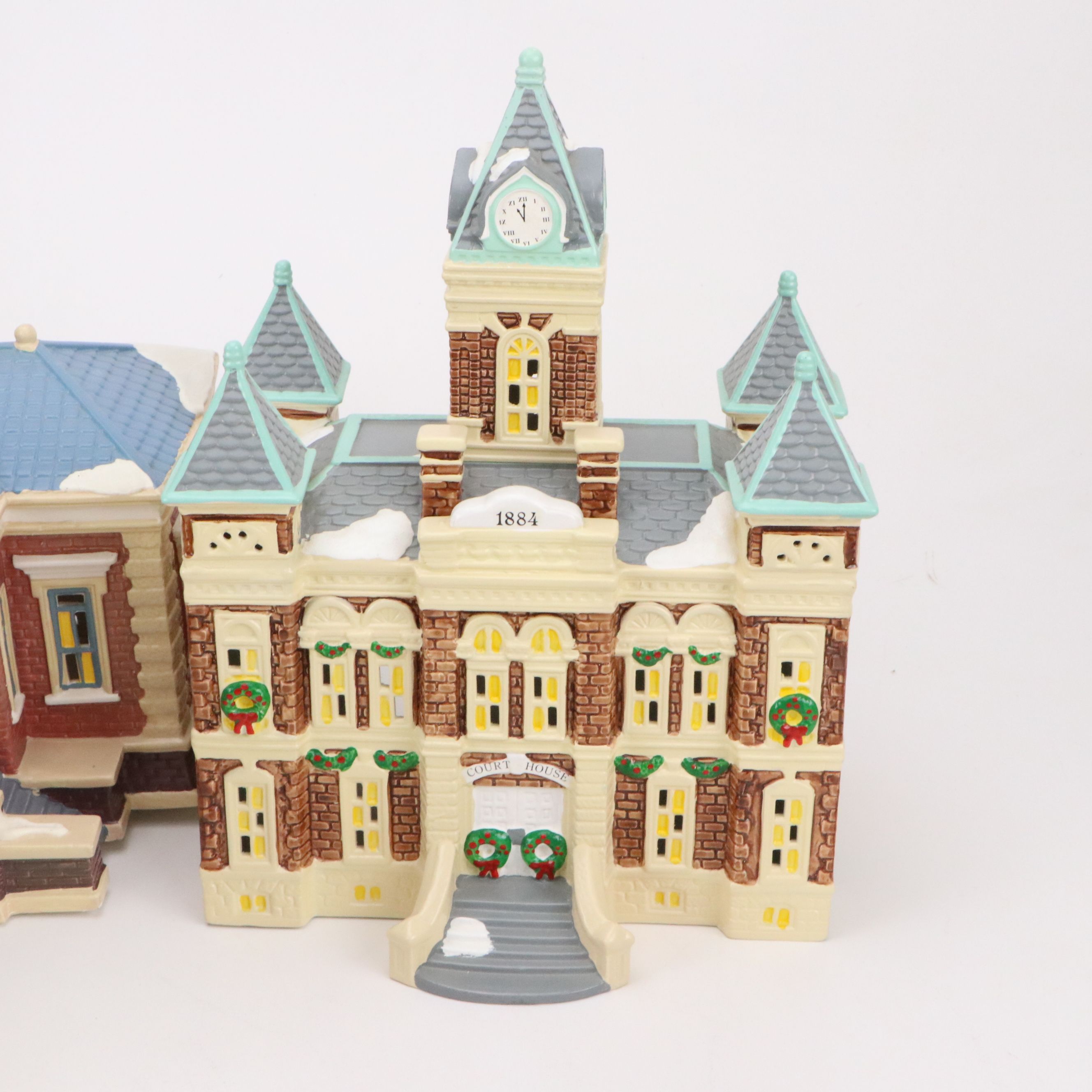 Department 56 "Village Public Library" and More Snow Village Decor