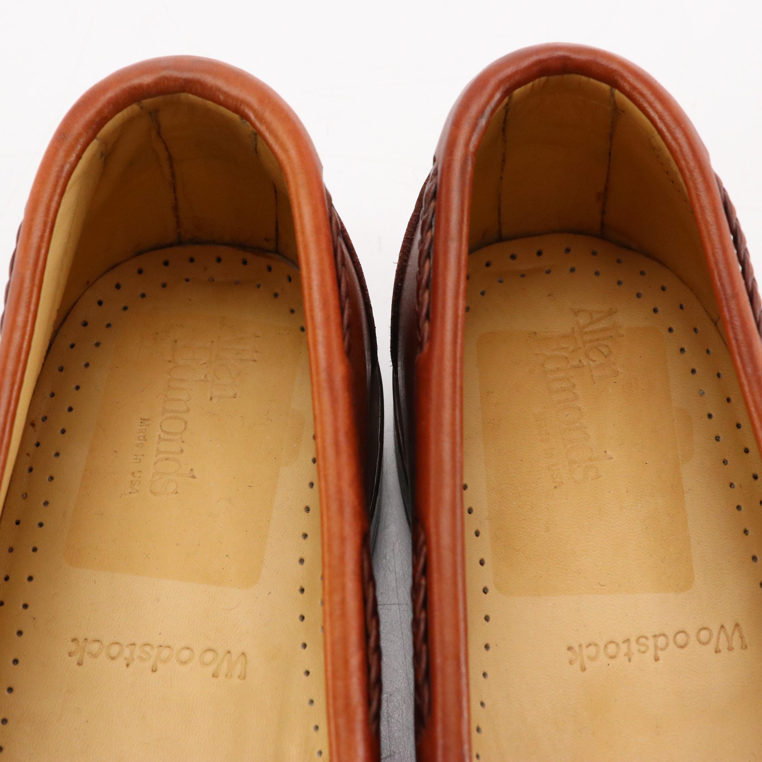Men's Cole Haan, Allen Edmunds and Other Leather Loafers with Gold Toe Socks