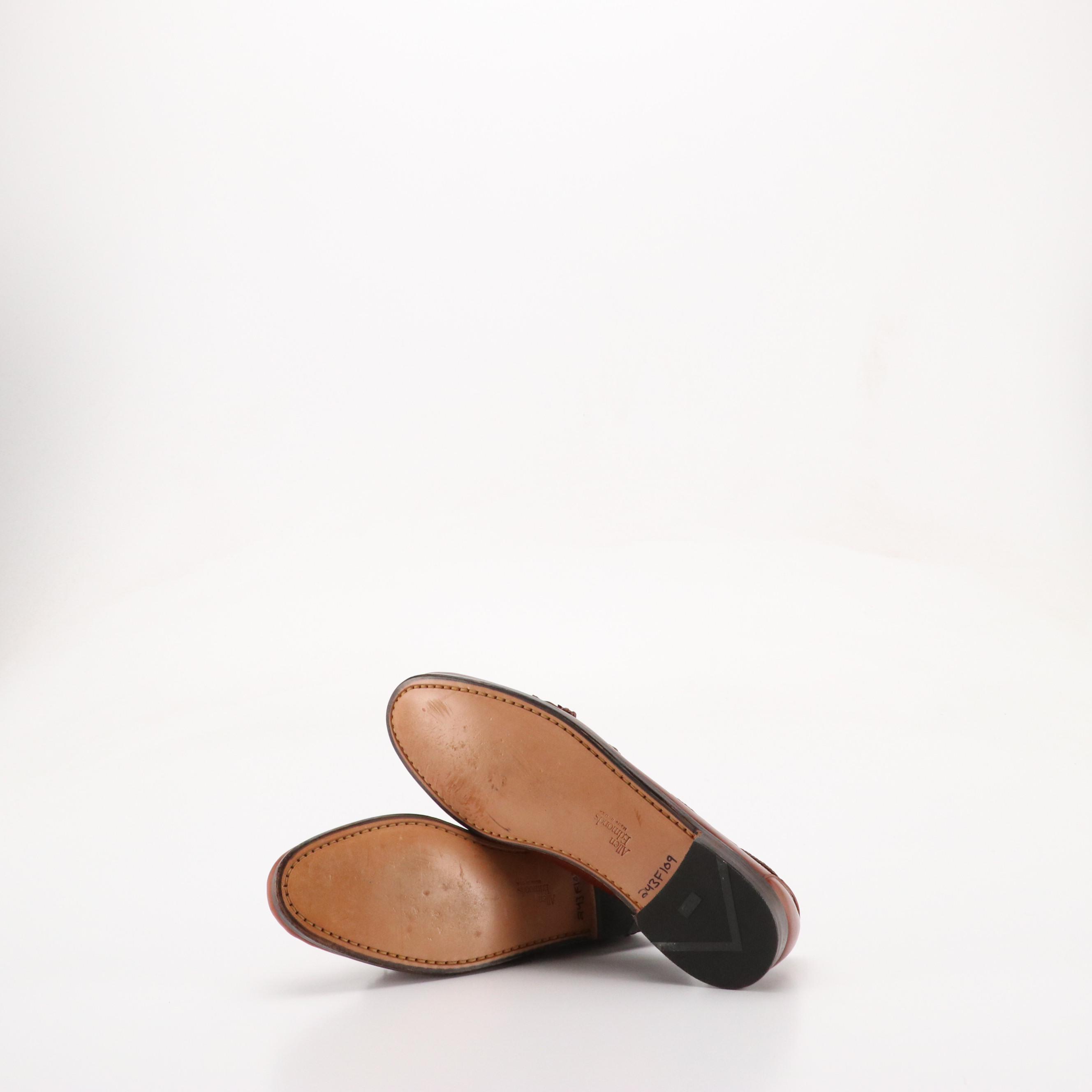 Men's Cole Haan, Allen Edmunds and Other Leather Loafers with Gold Toe Socks