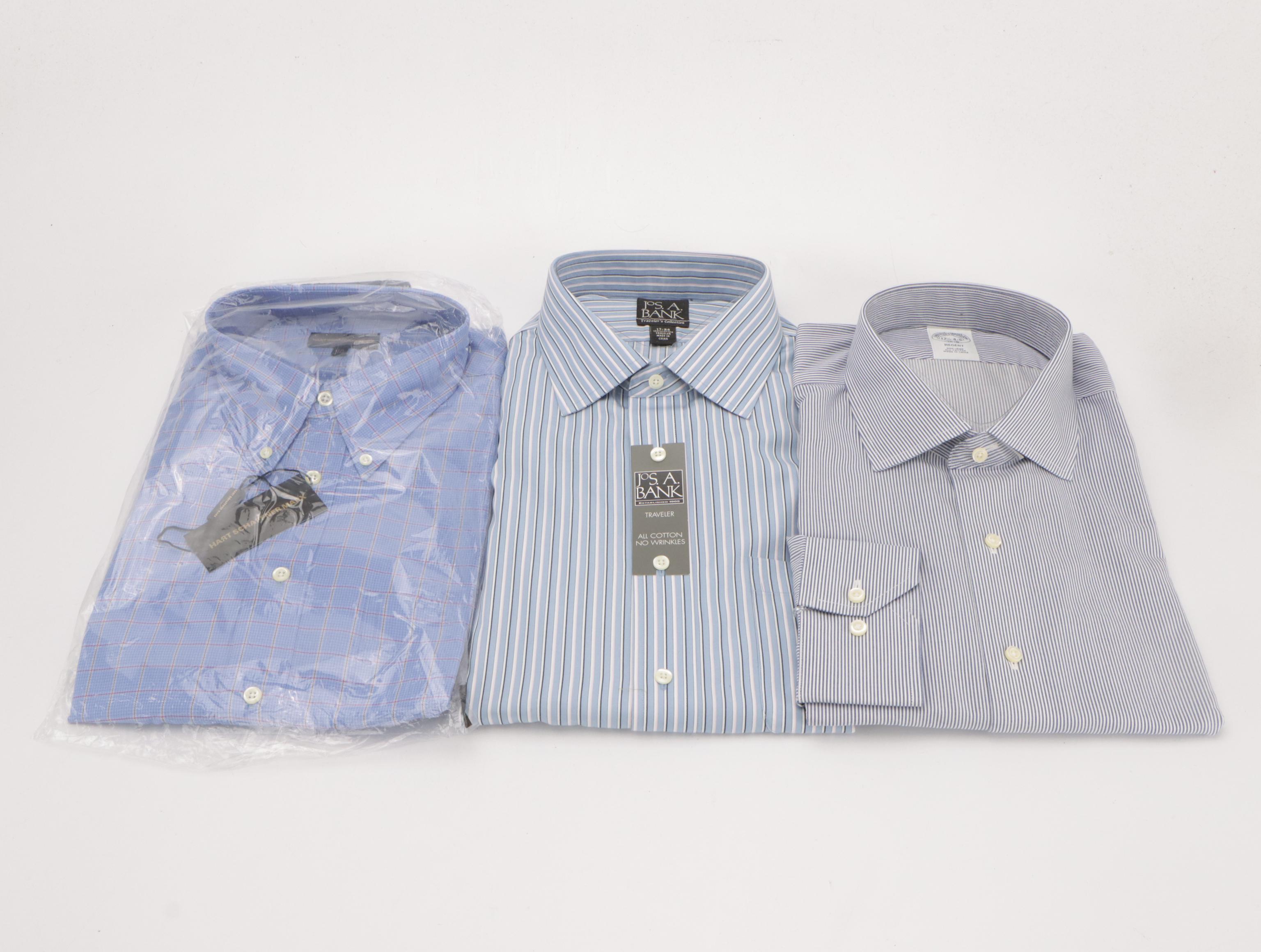 Men's Cotton Dress Shirts Featuring Brooks Brothers, JoS. A. Bank, and More