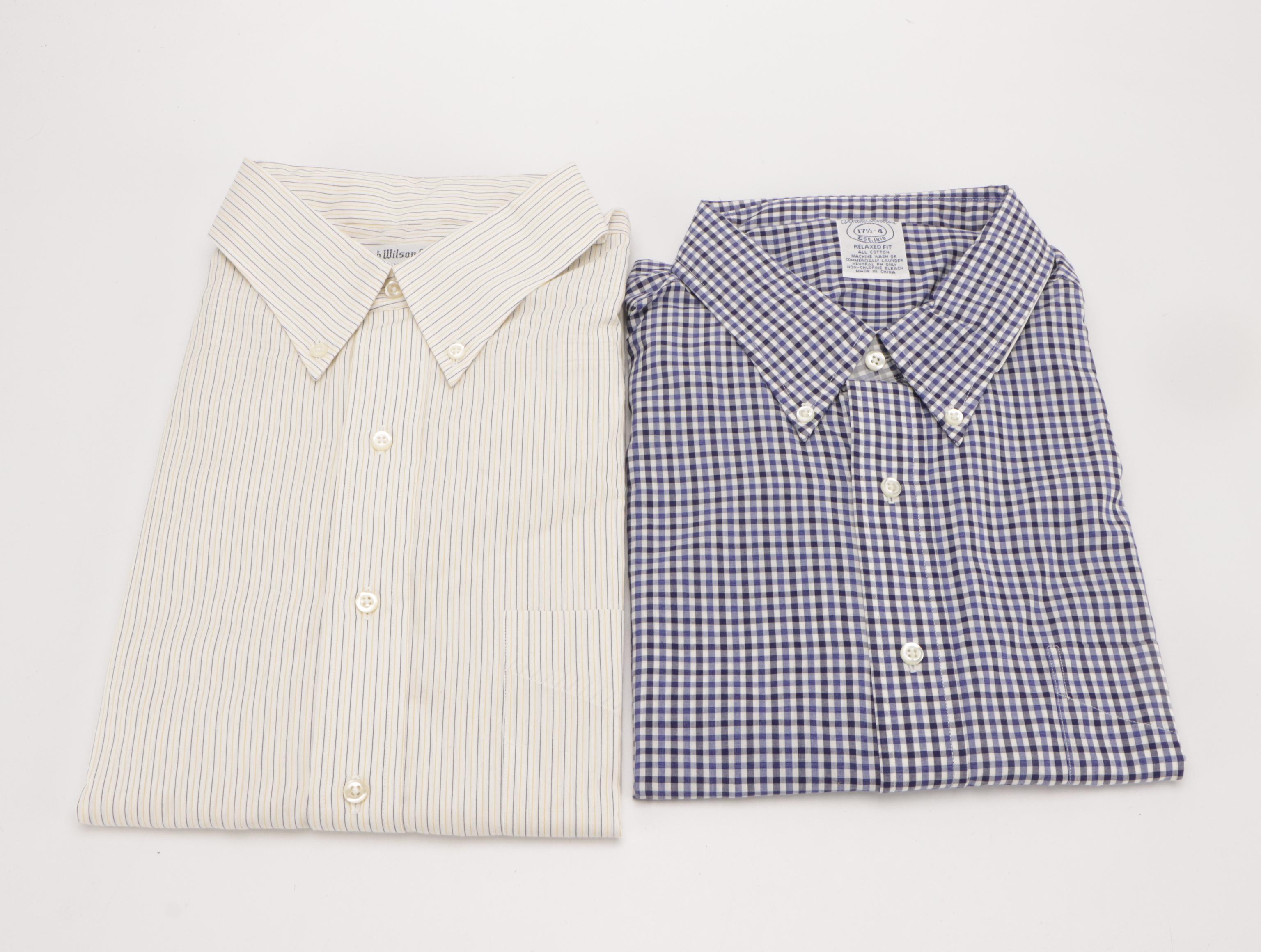 Men's Cotton Dress Shirts Featuring Brooks Brothers, JoS. A. Bank, and More