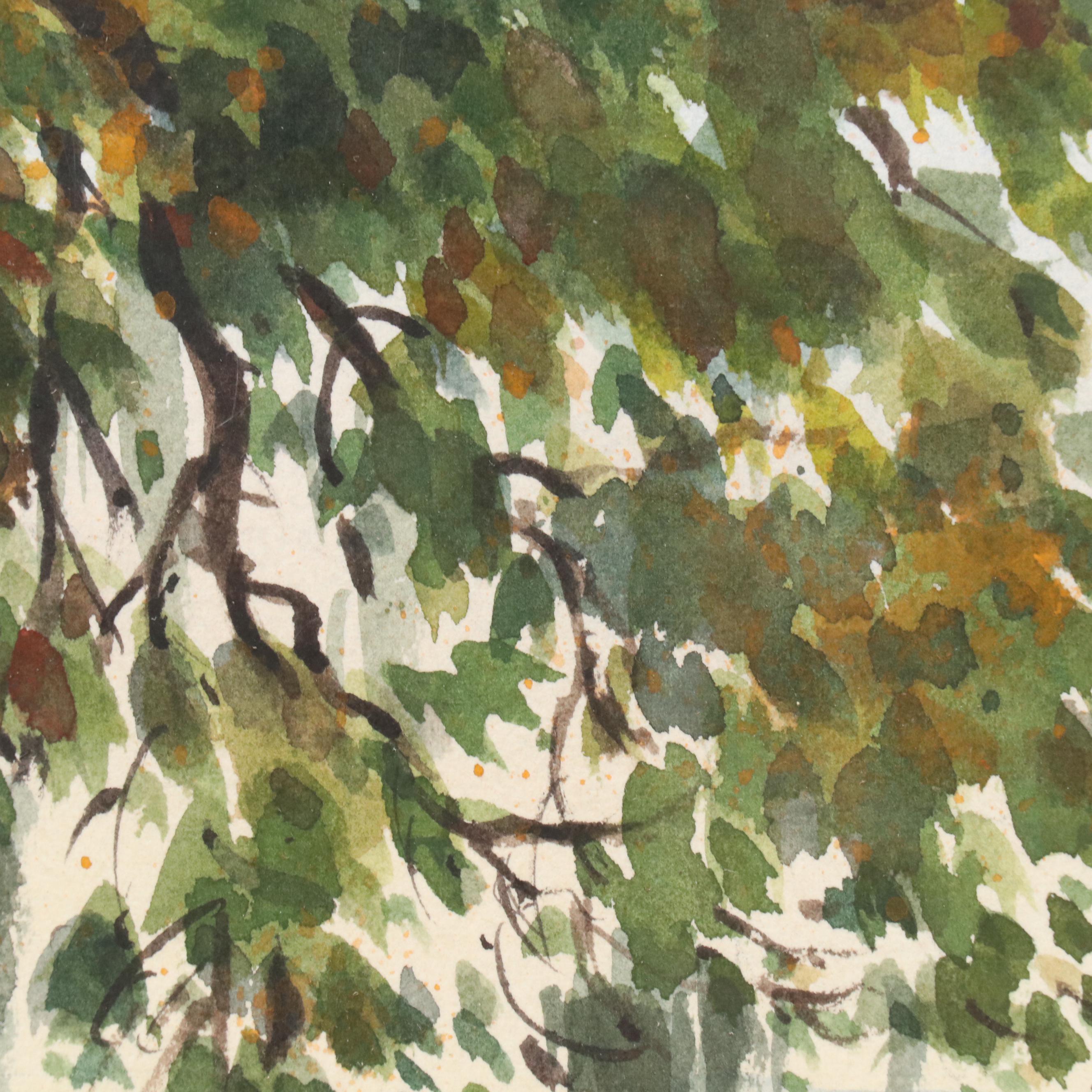 Harold Miller Landscape Watercolor "Low Country"