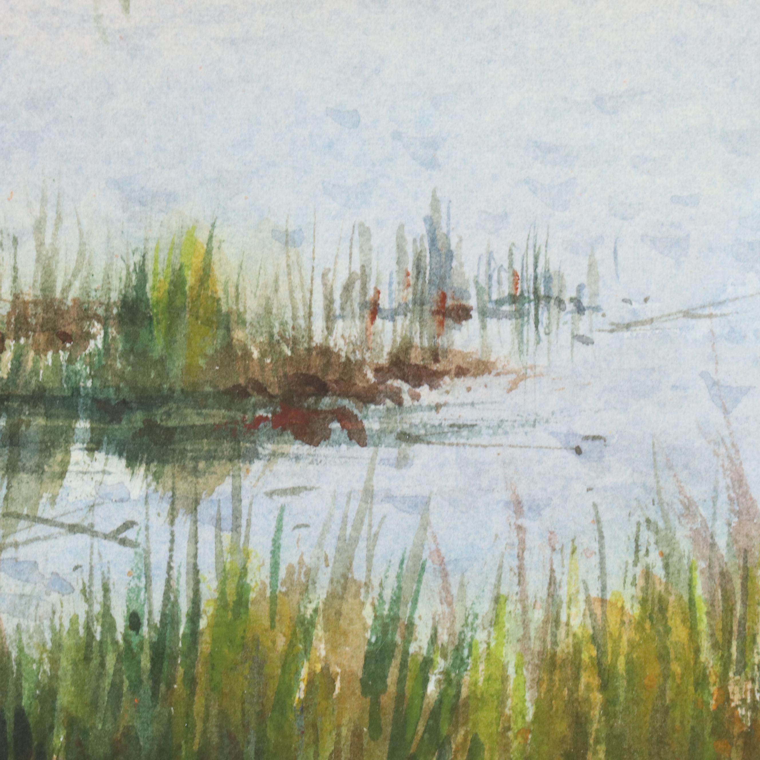 Harold Miller Landscape Watercolor "Low Country"
