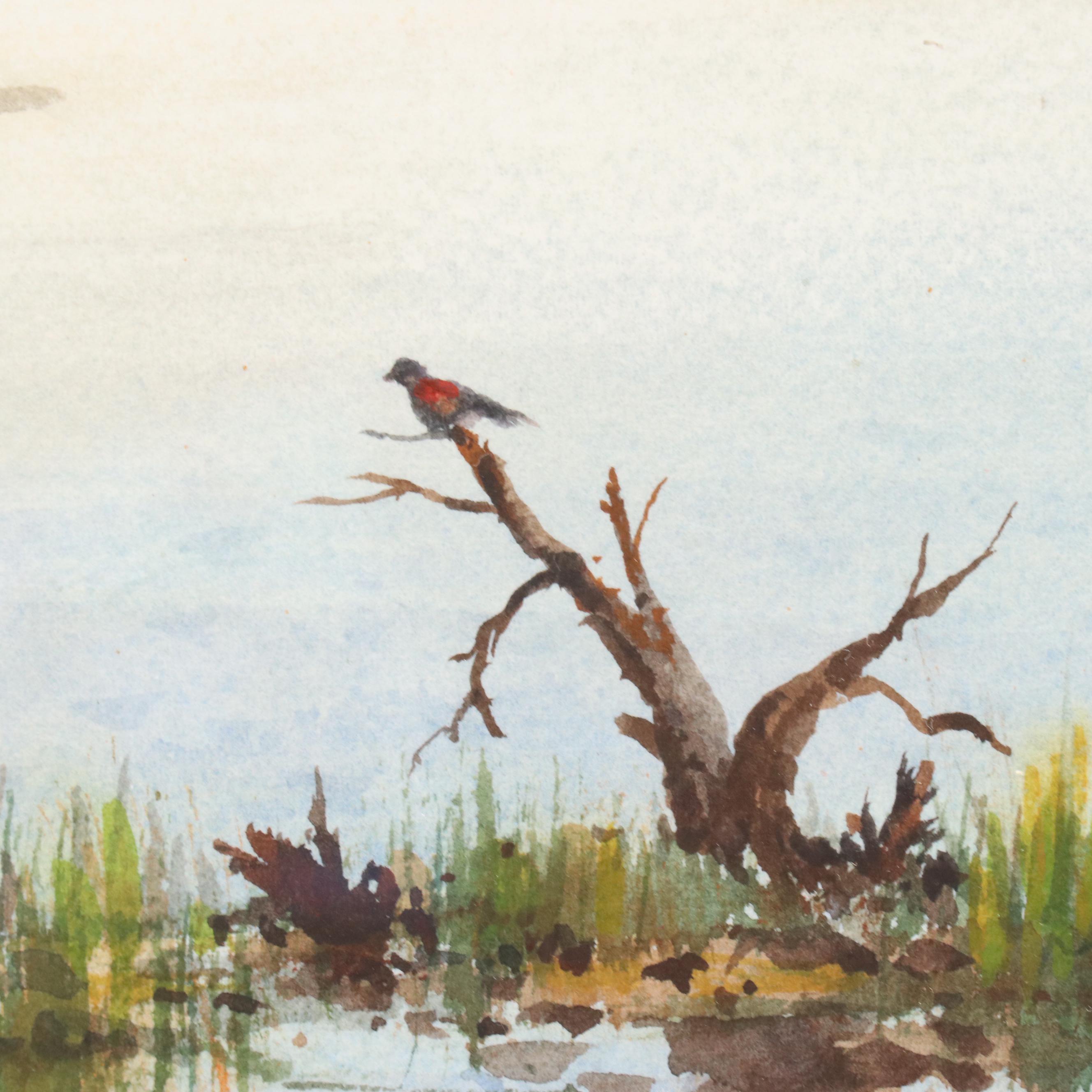 Harold Miller Landscape Watercolor "Low Country"