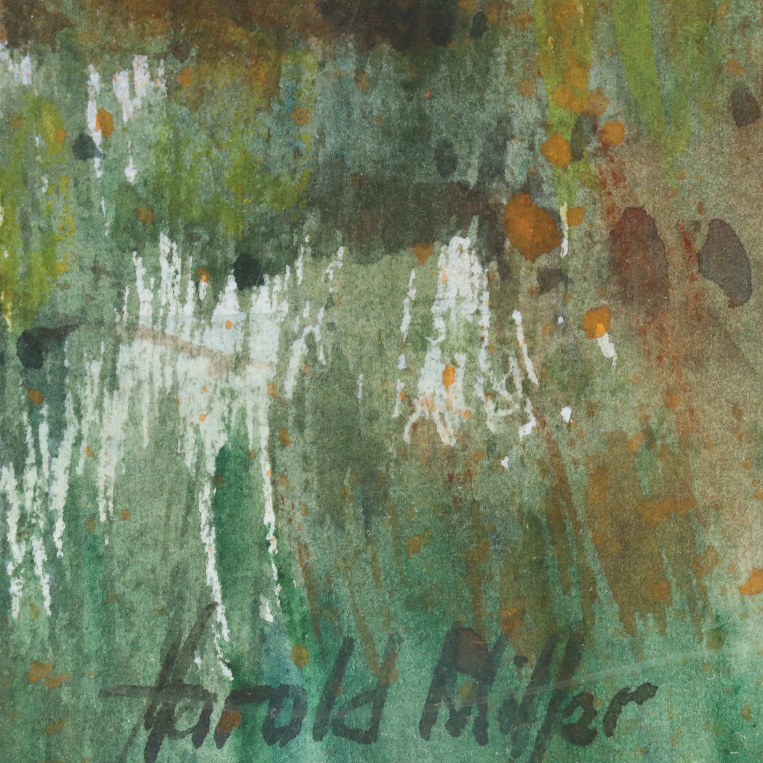 Harold Miller Landscape Watercolor "Low Country"