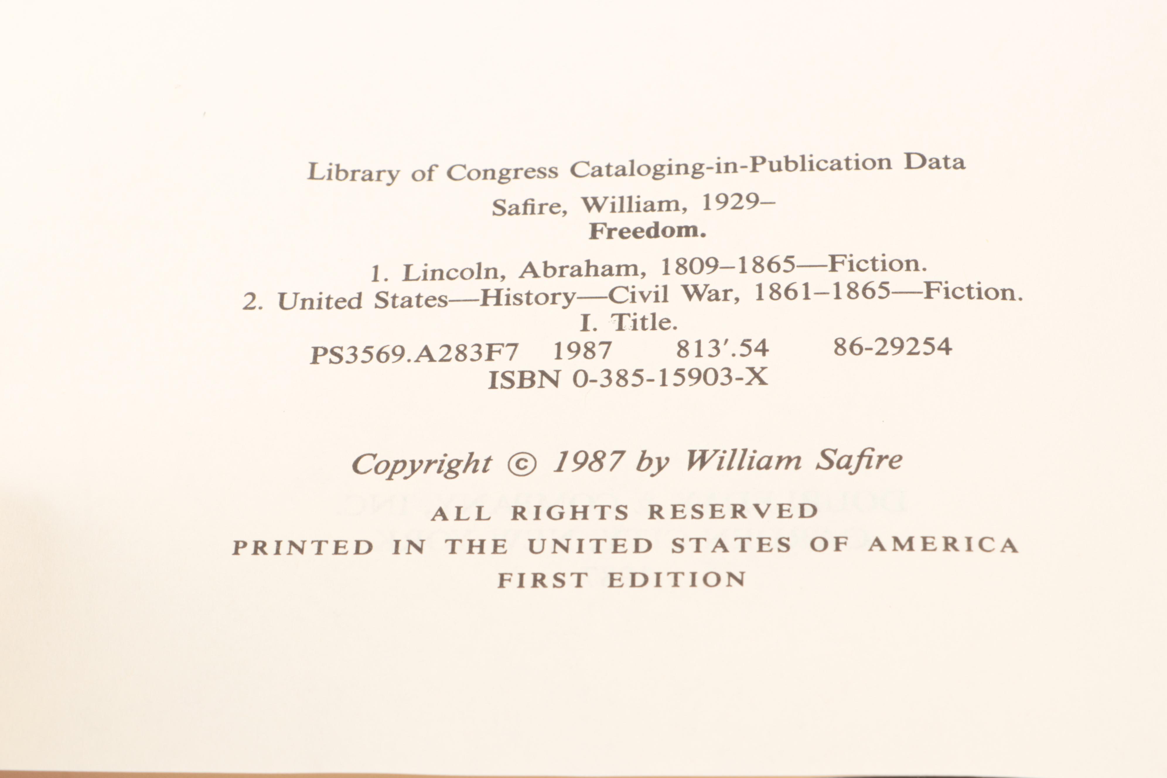 First Edition "Lincoln and the Baltimore Plot, 1861" and More Lincoln Books