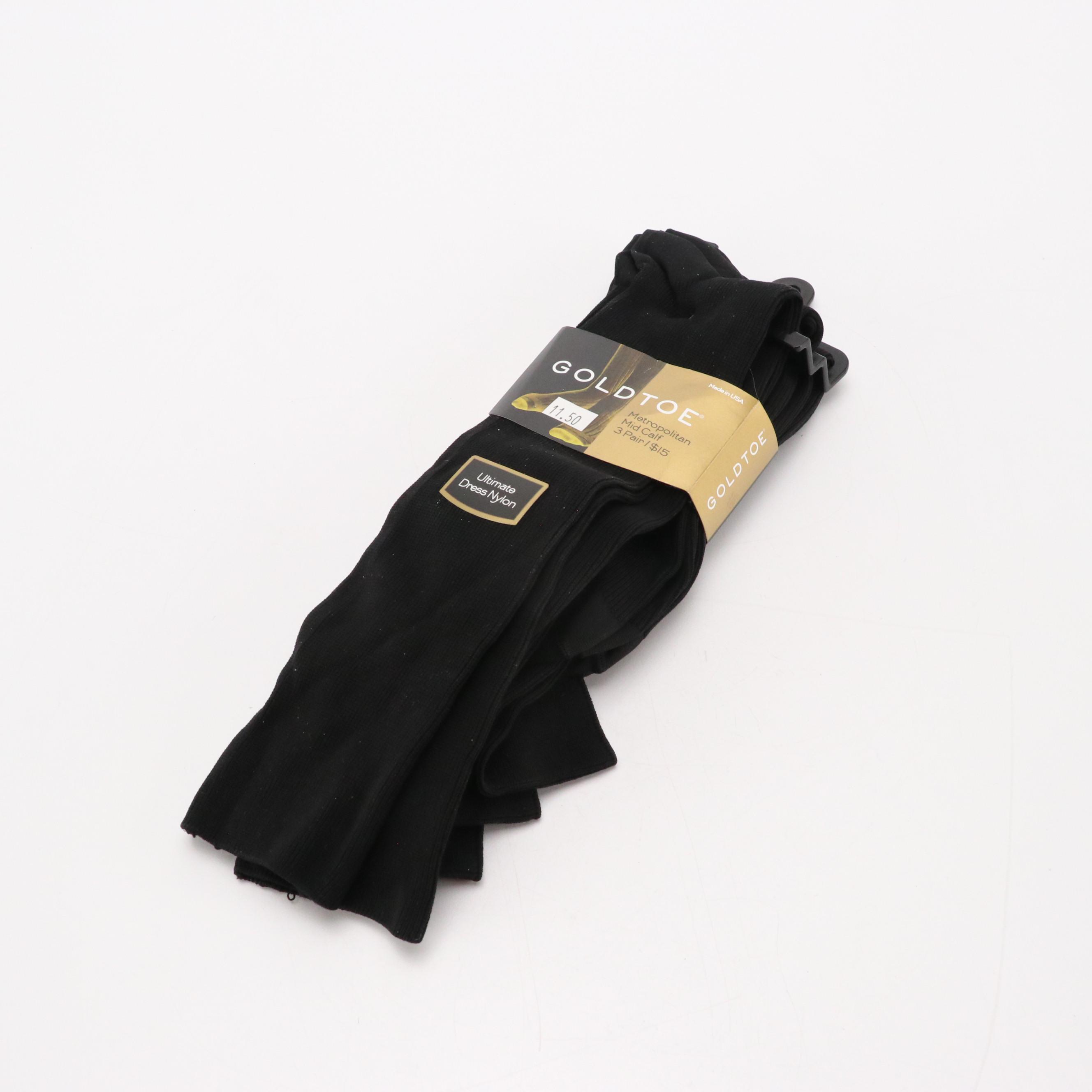 Men's Cole Haan, Allen Edmunds and Alden Brown Leather Loafers, Gold Toe Socks