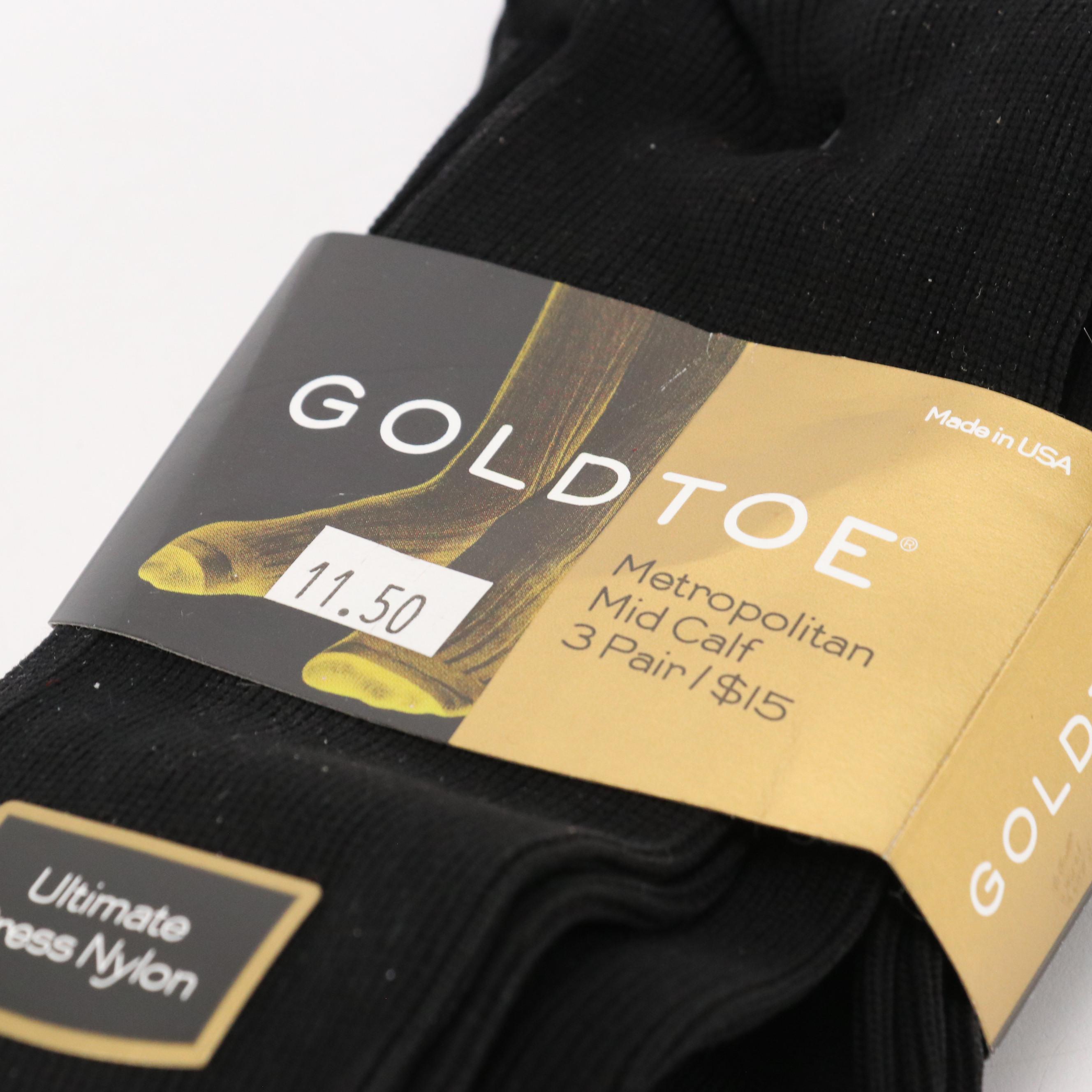 Men's Cole Haan, Allen Edmunds and Alden Brown Leather Loafers, Gold Toe Socks