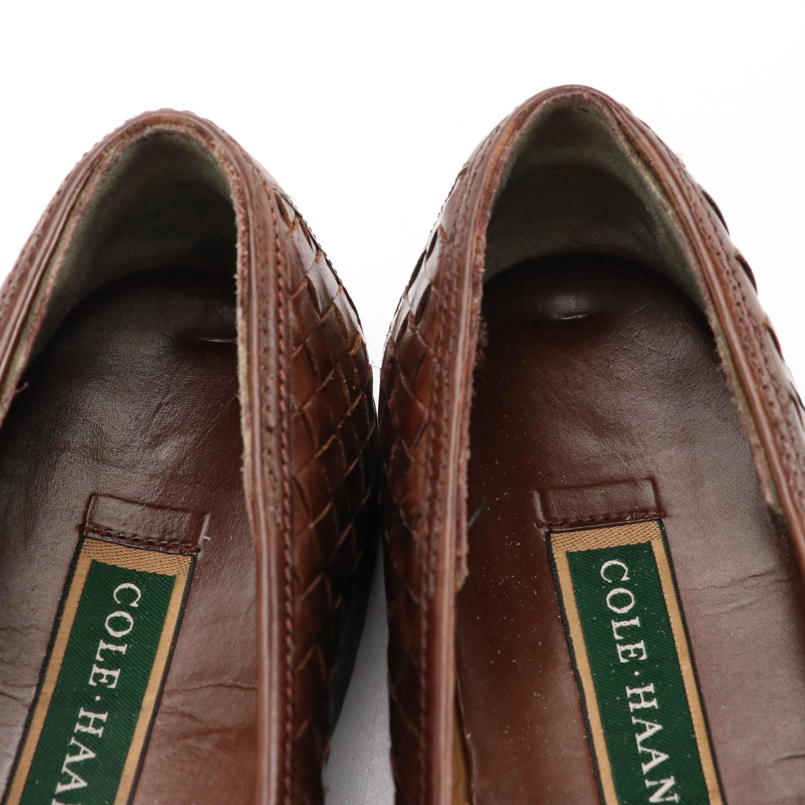 Men's Cole Haan, Allen Edmunds and Alden Brown Leather Loafers, Gold Toe Socks