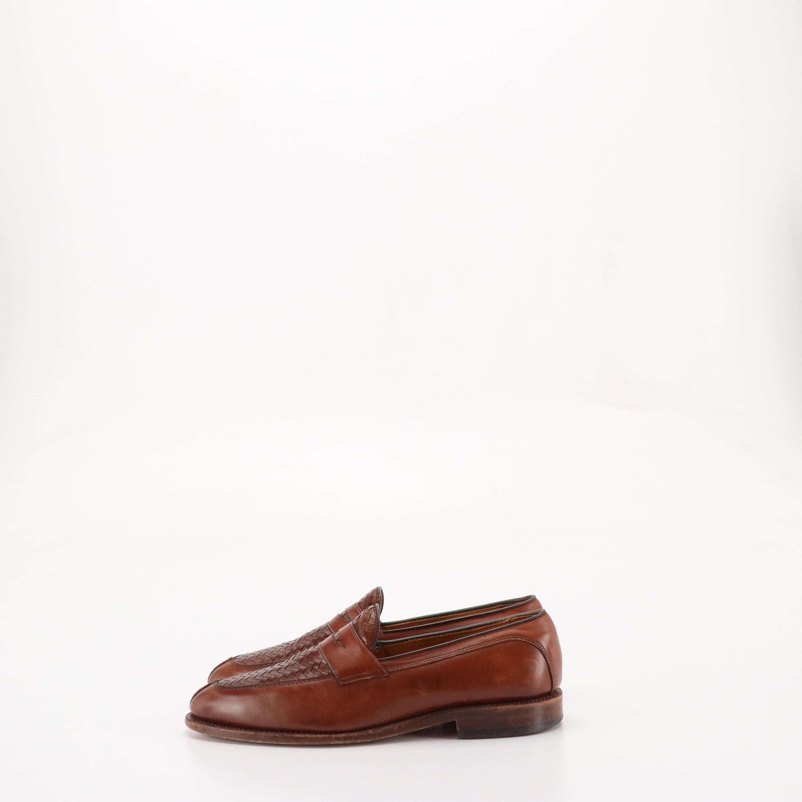 Men's Cole Haan, Allen Edmunds and Alden Brown Leather Loafers, Gold Toe Socks