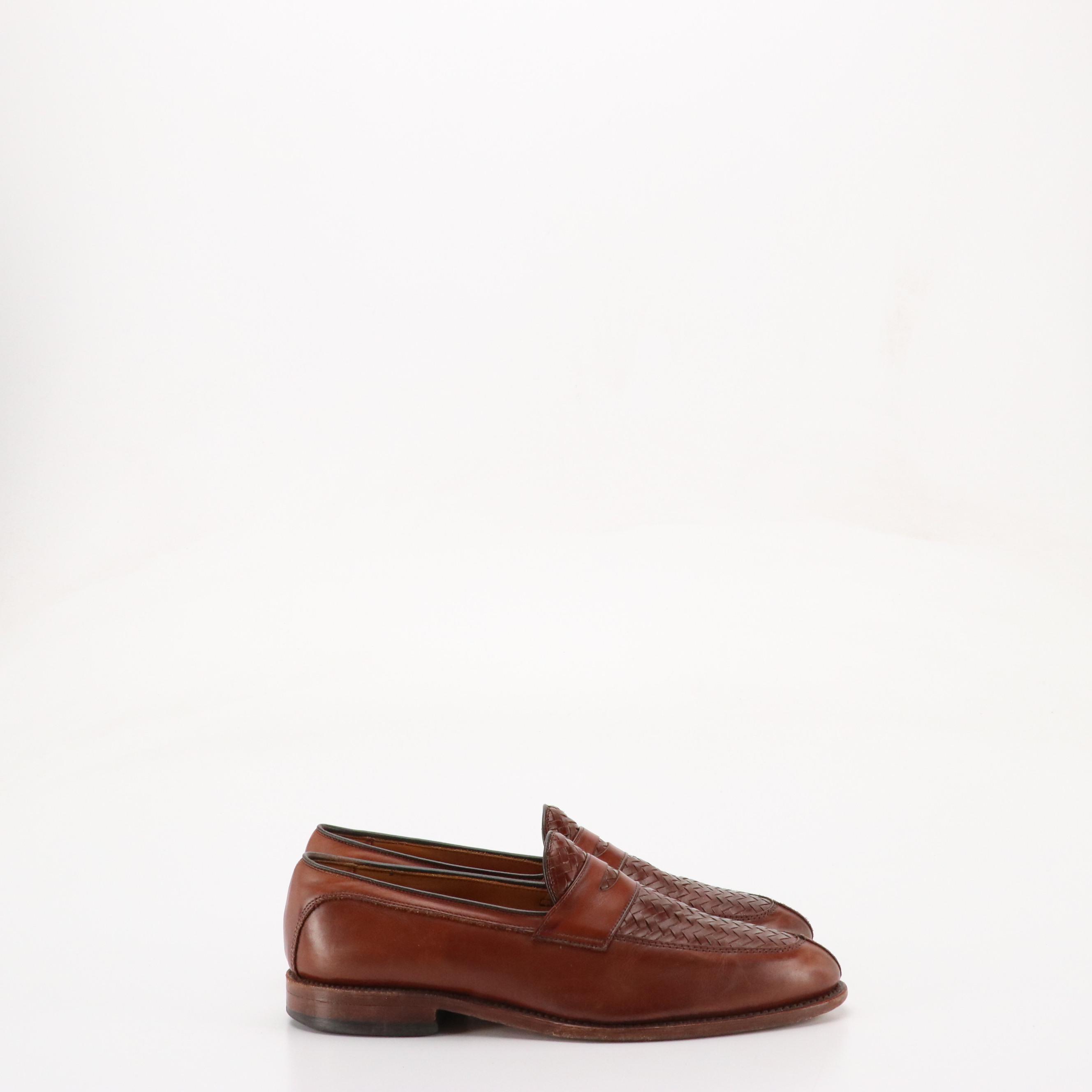 Men's Cole Haan, Allen Edmunds and Alden Brown Leather Loafers, Gold Toe Socks