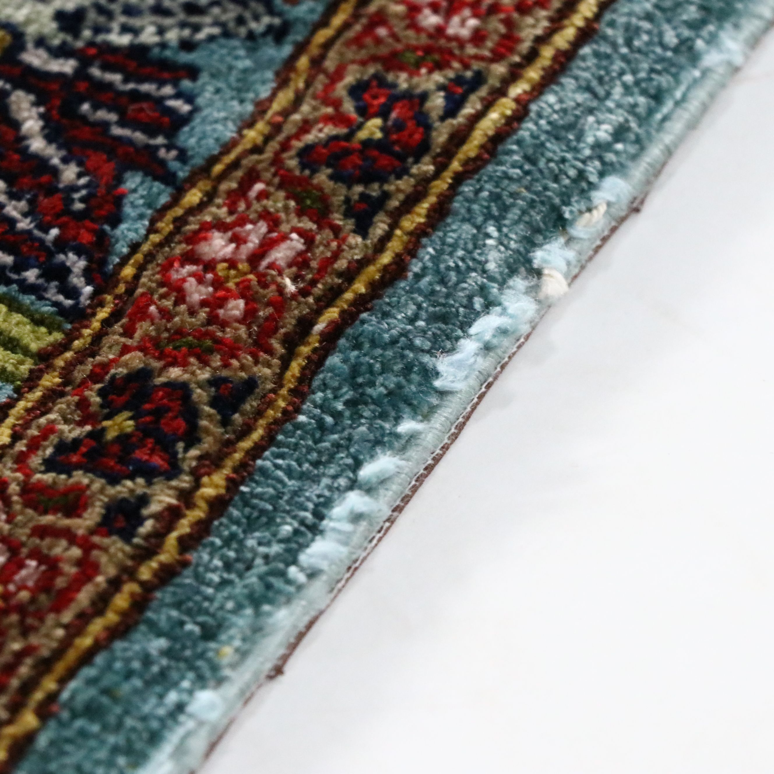 3'3 x 5'10 Hand-Knotted Turkish Kayseri Silk Area Rug