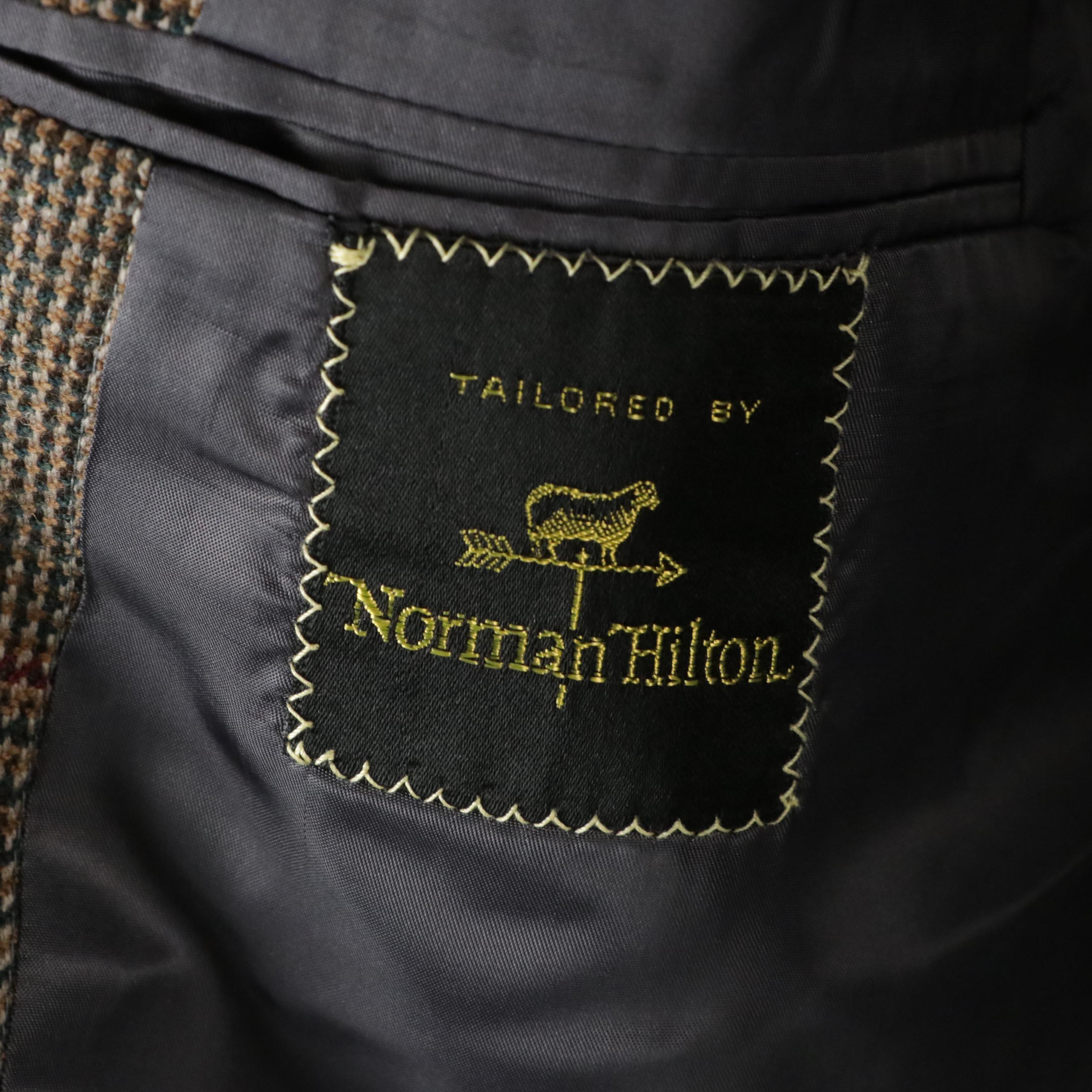 Men's Vintage Wool Houndstooth and Herringbone Blazers Including Rush Wilson