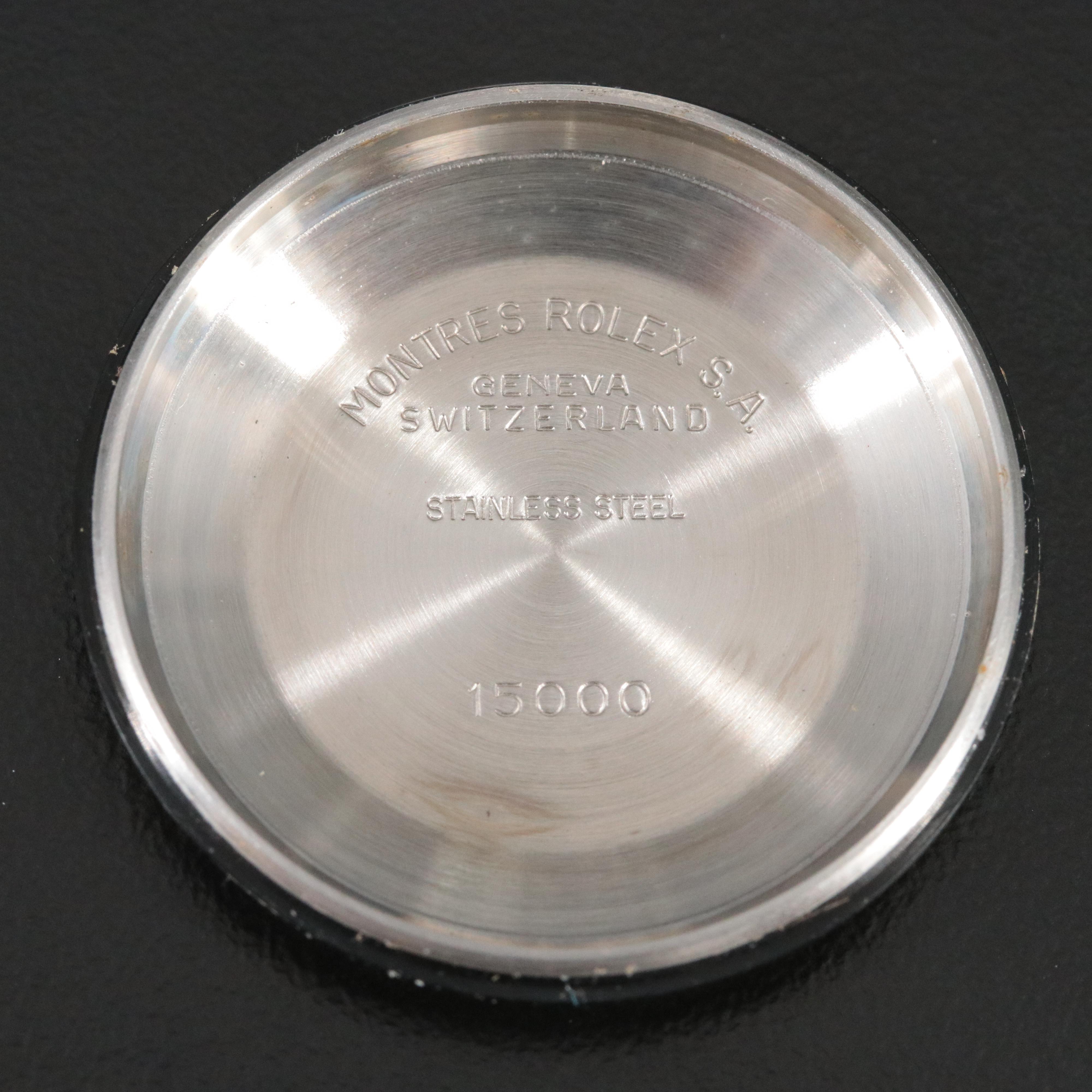 1981 Oyster Perpetual Date 15053 Engine Turned Bezel Watch